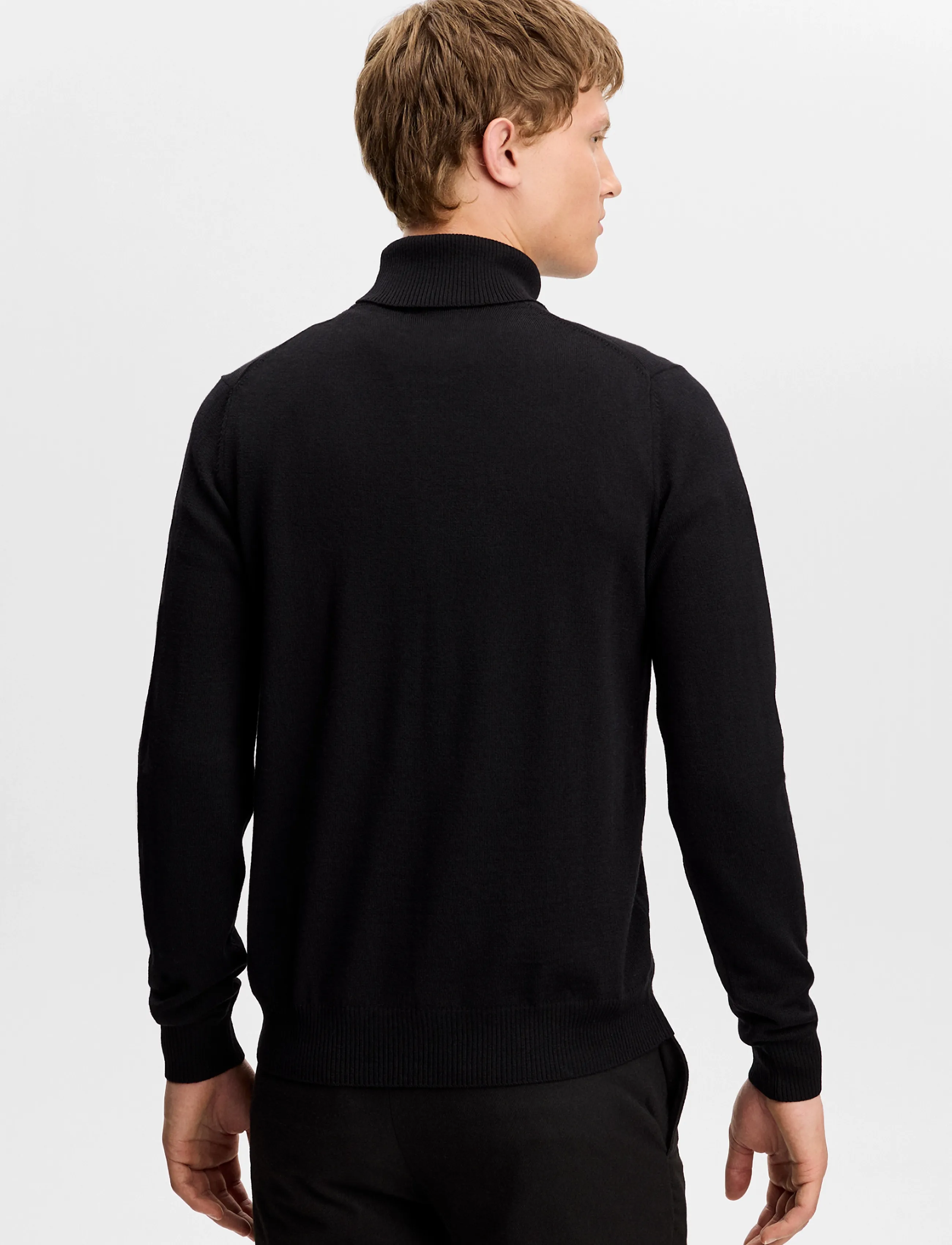 J. Lindeberg - Kaden Merino Turtle Neck - polokrage - black - 2