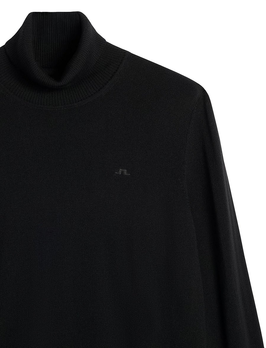 J. Lindeberg - Kaden Merino Turtle Neck - polokrage - black - 5