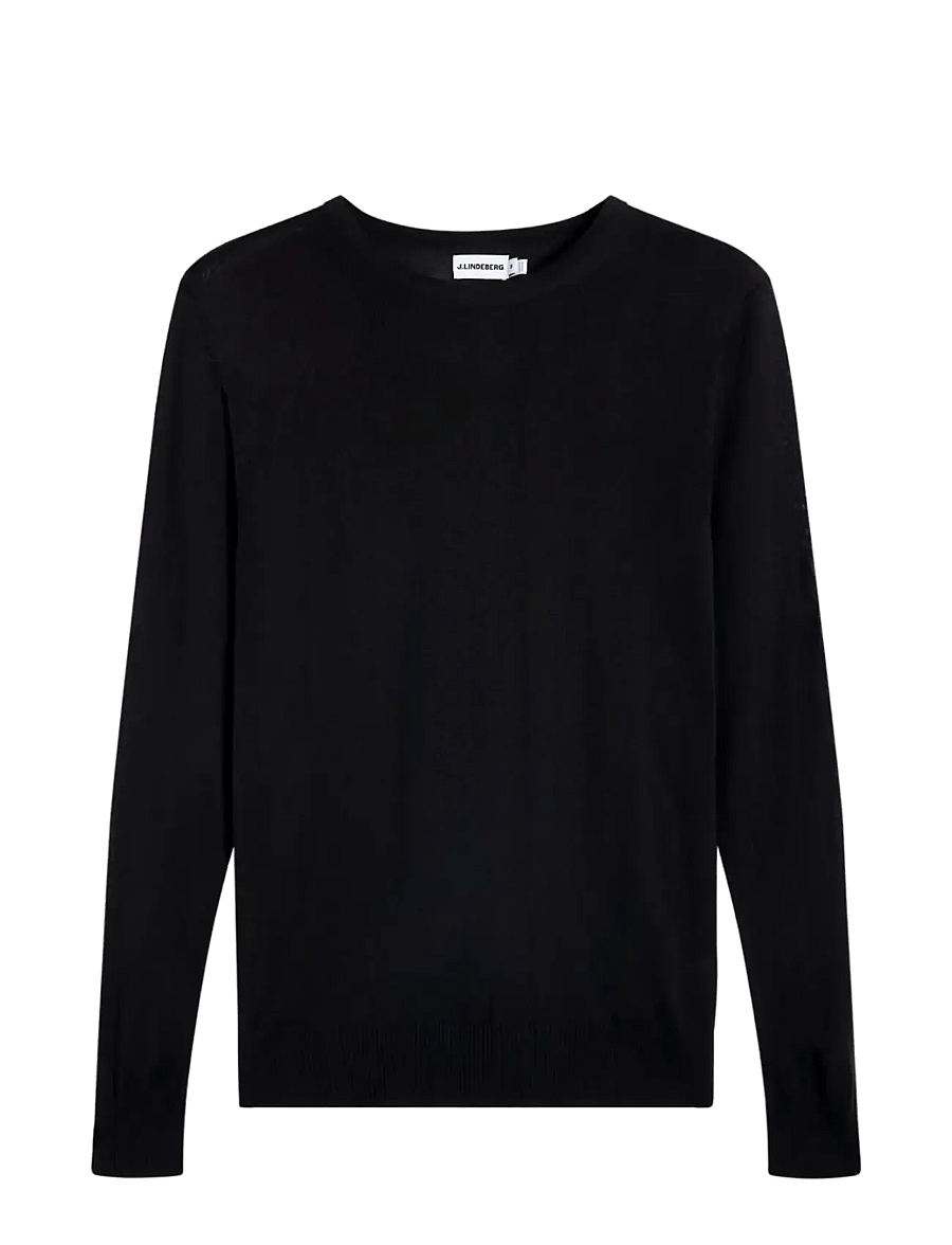 J. Lindeberg - M MERINO C-NECK SWEATER - rundhals - black - 0