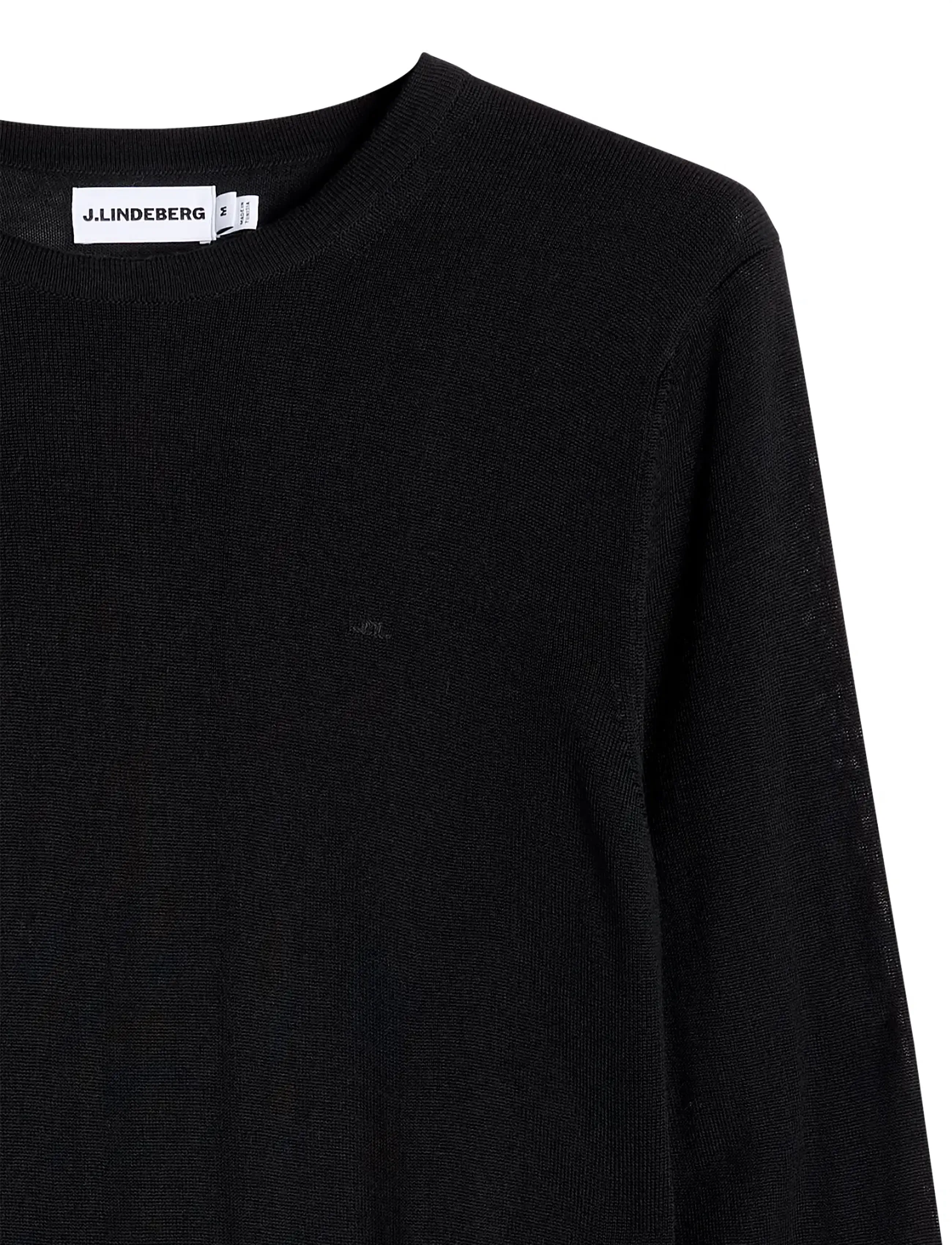 J. Lindeberg - M MERINO C-NECK SWEATER - rundhals - black - 1