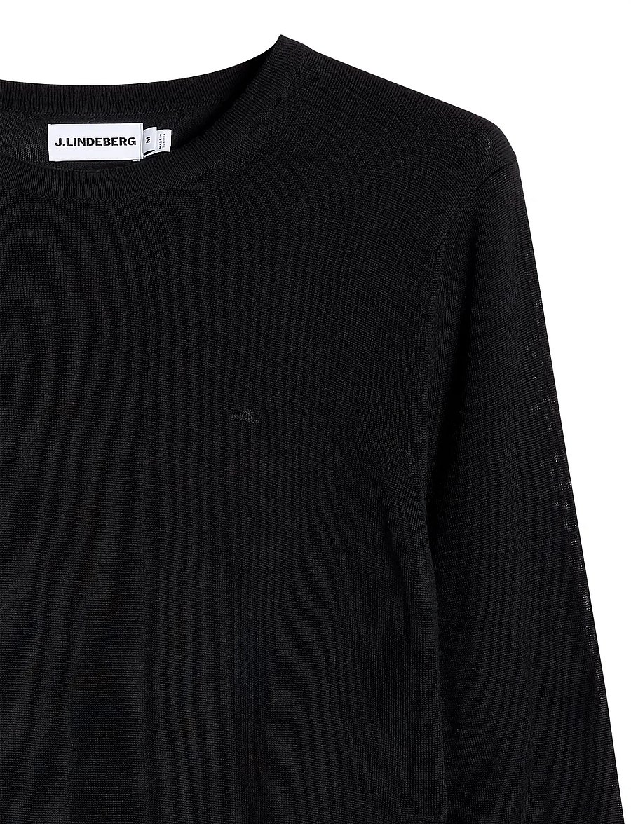 J. Lindeberg - M MERINO C-NECK SWEATER - rundhals - black - 1