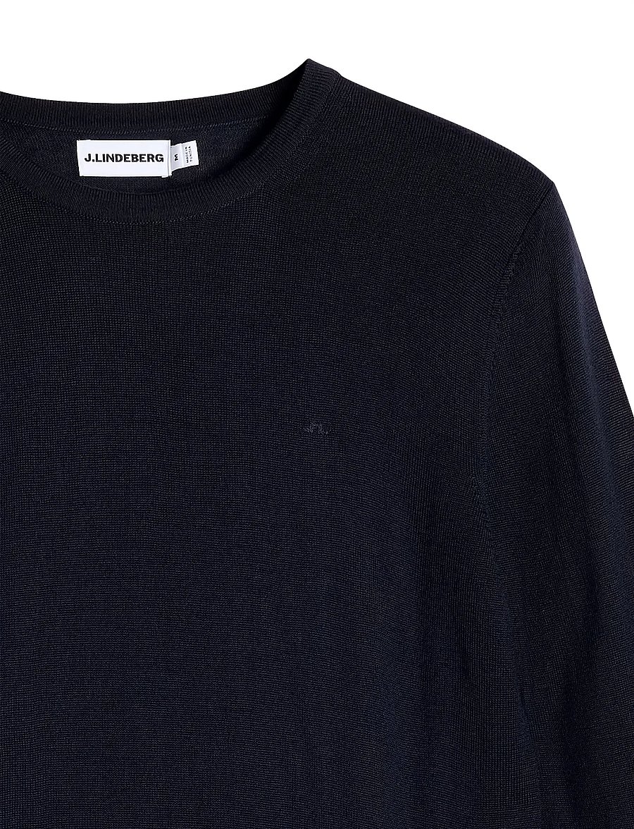 J. Lindeberg - M MERINO C-NECK SWEATER - jl navy - 1