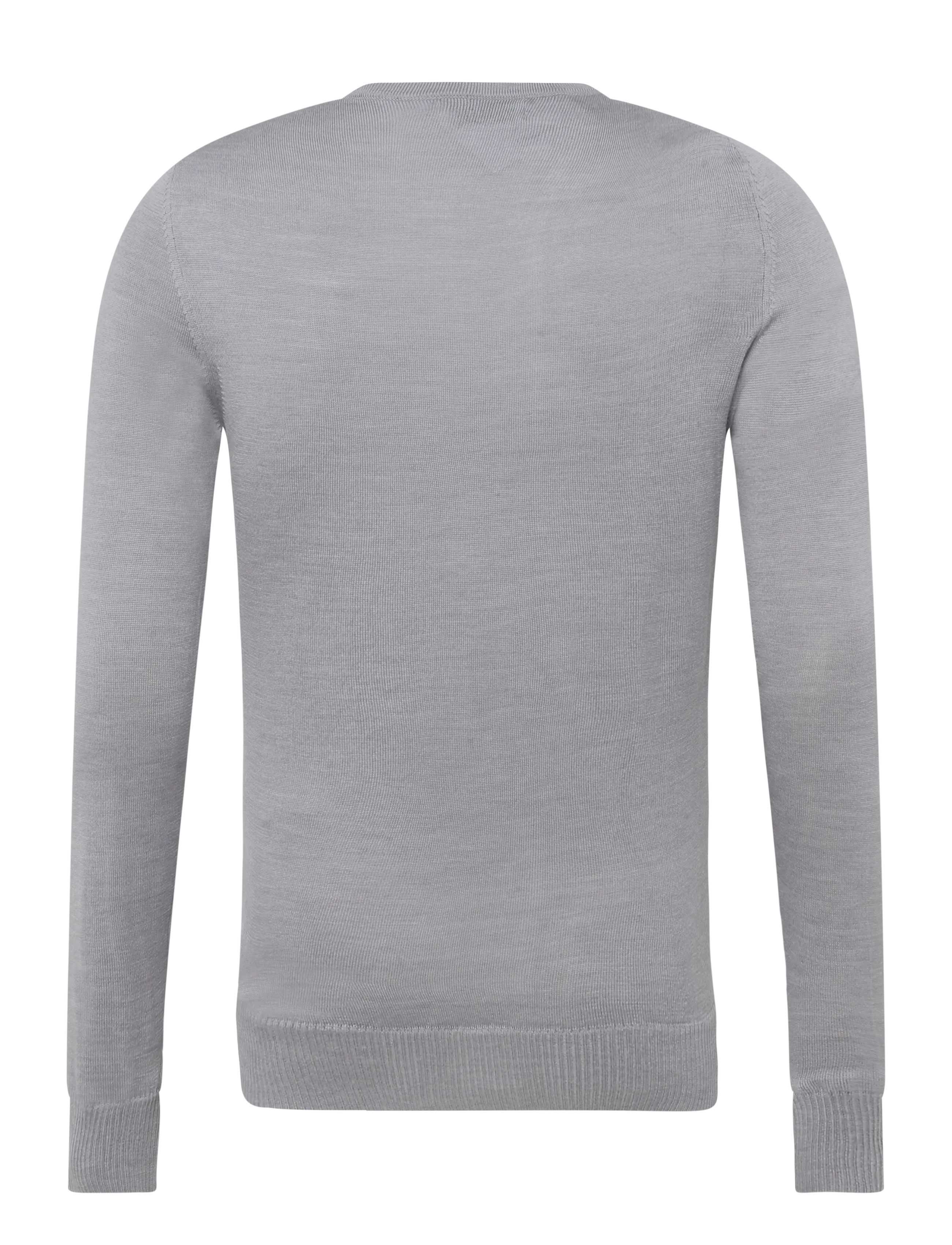 J. Lindeberg - M MERINO C-NECK SWEATER - rundhals - mid grey melange - 1