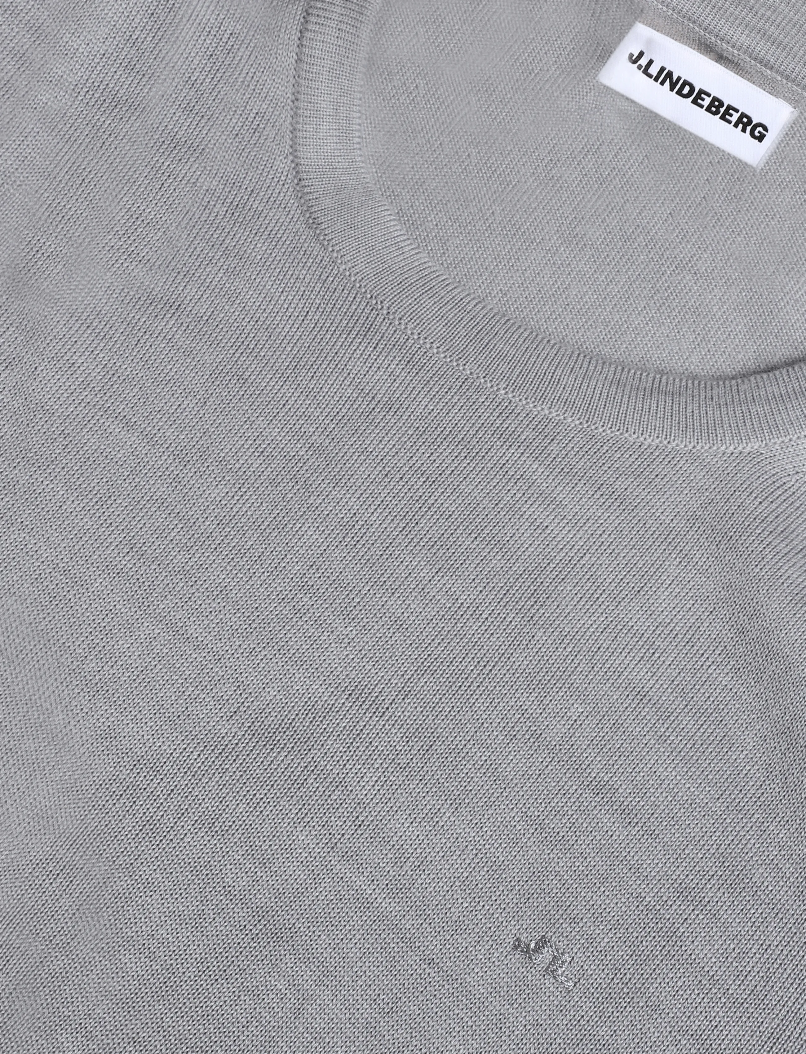 J. Lindeberg - M MERINO C-NECK SWEATER - rundhals - mid grey melange - 2