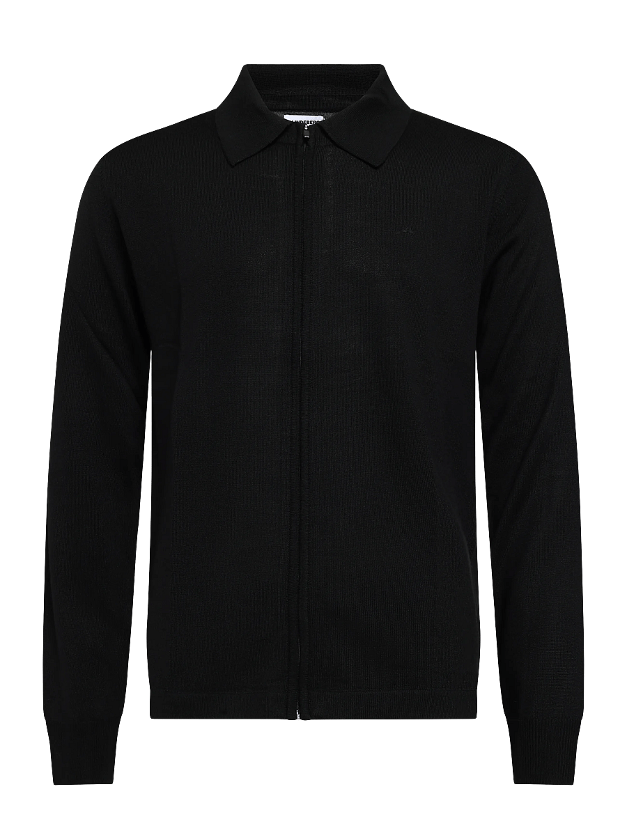 J. Lindeberg - M MERINO FULL ZIP - full zip jumpers - black - 0