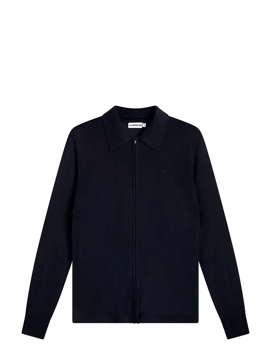 J. Lindeberg - M MERINO FULL ZIP - jl navy - 0