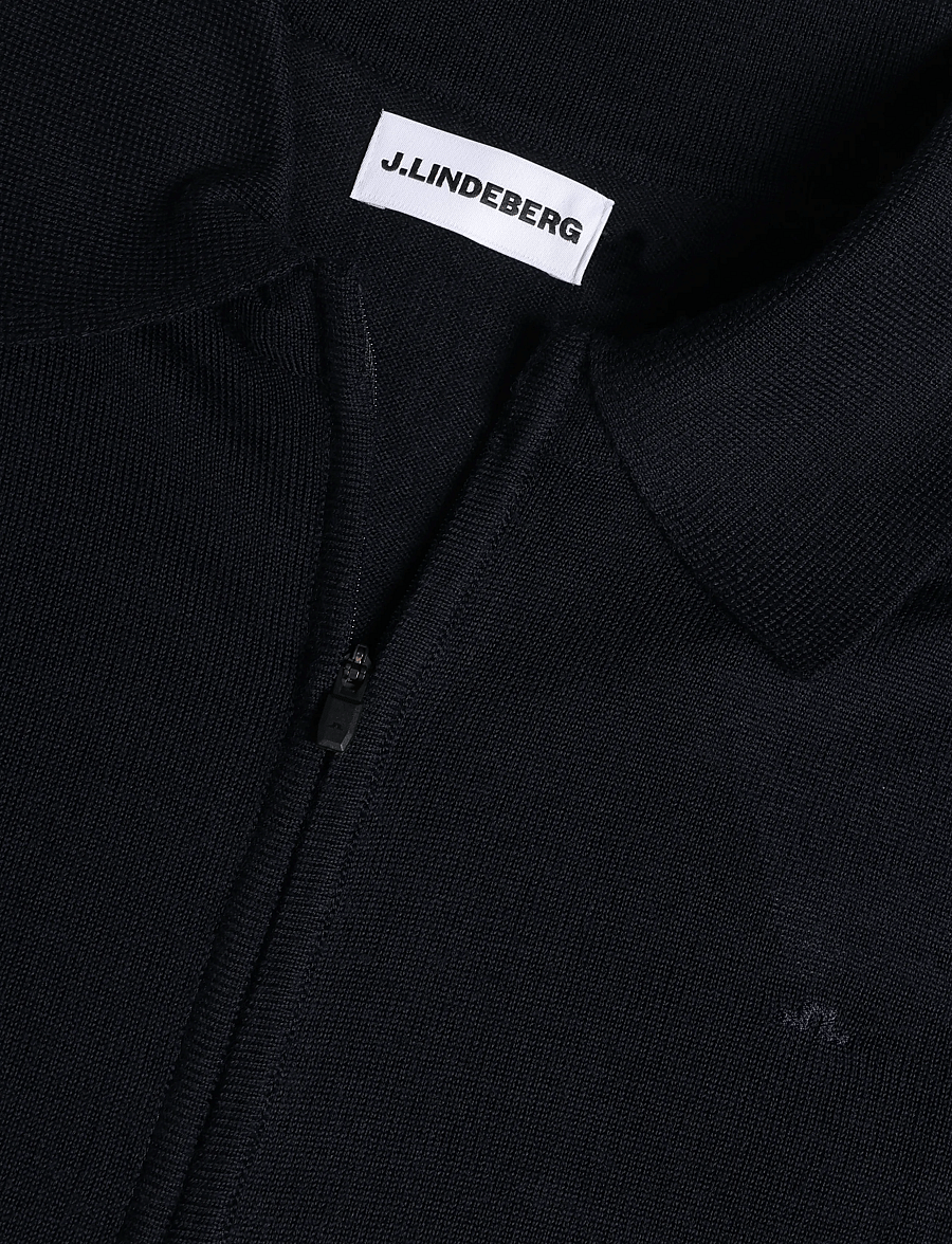 J. Lindeberg - M MERINO FULL ZIP - full zip jumpers - jl navy - 2