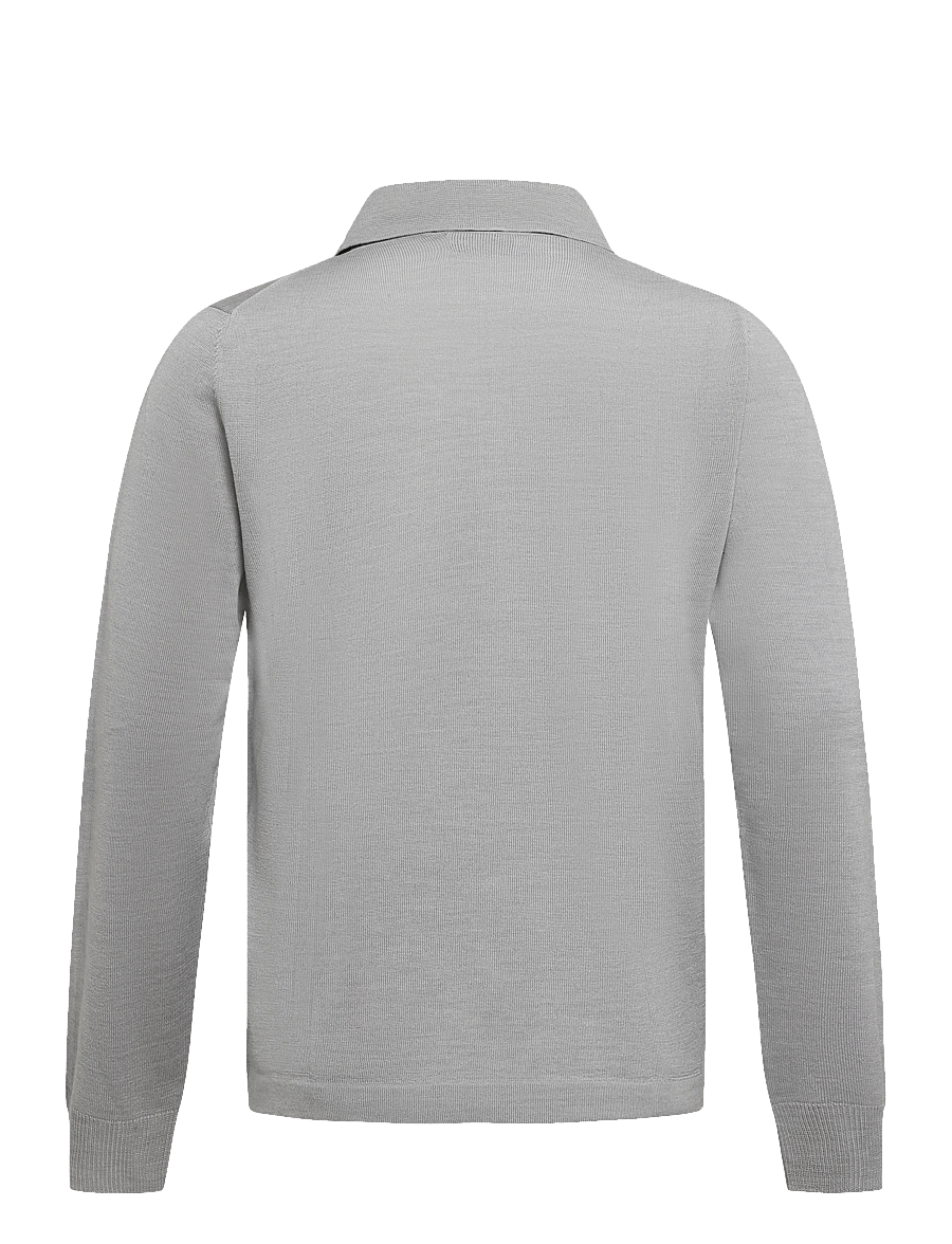 J. Lindeberg - M MERINO FULL ZIP - full zip jumpers - mid grey melange - 1