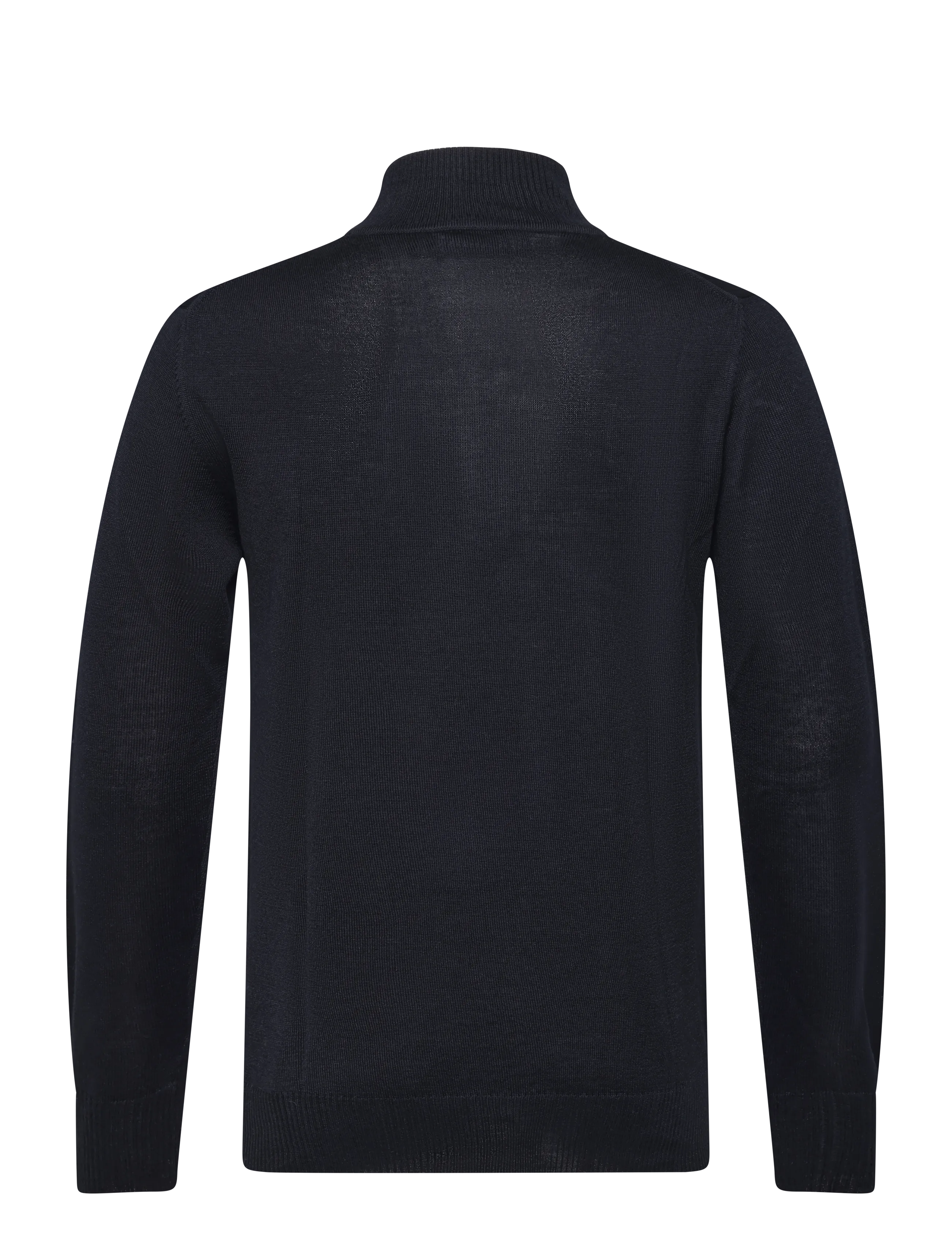 J. Lindeberg - M MERINO BLEND HALF ZIP - poolpika lukuga džemprid - black - 1