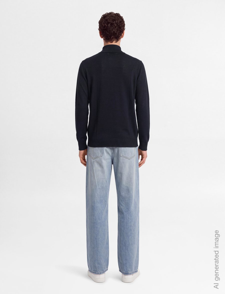 J. Lindeberg - M MERINO BLEND HALF ZIP - half zip-tröjor - black - 4