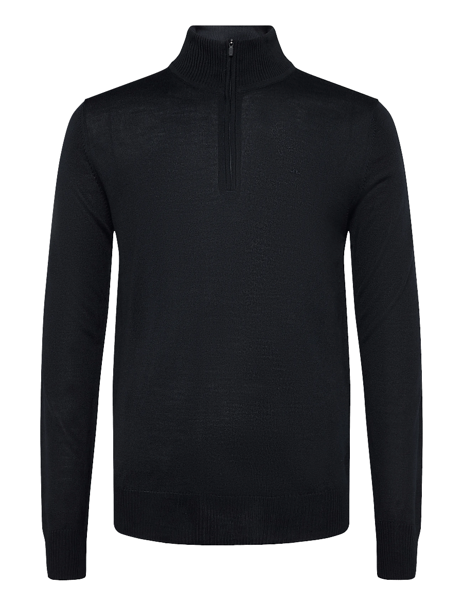 J. Lindeberg - M MERINO BLEND HALF ZIP - džemperi ar daļēju rāvējslēdzēju - jl navy - 0