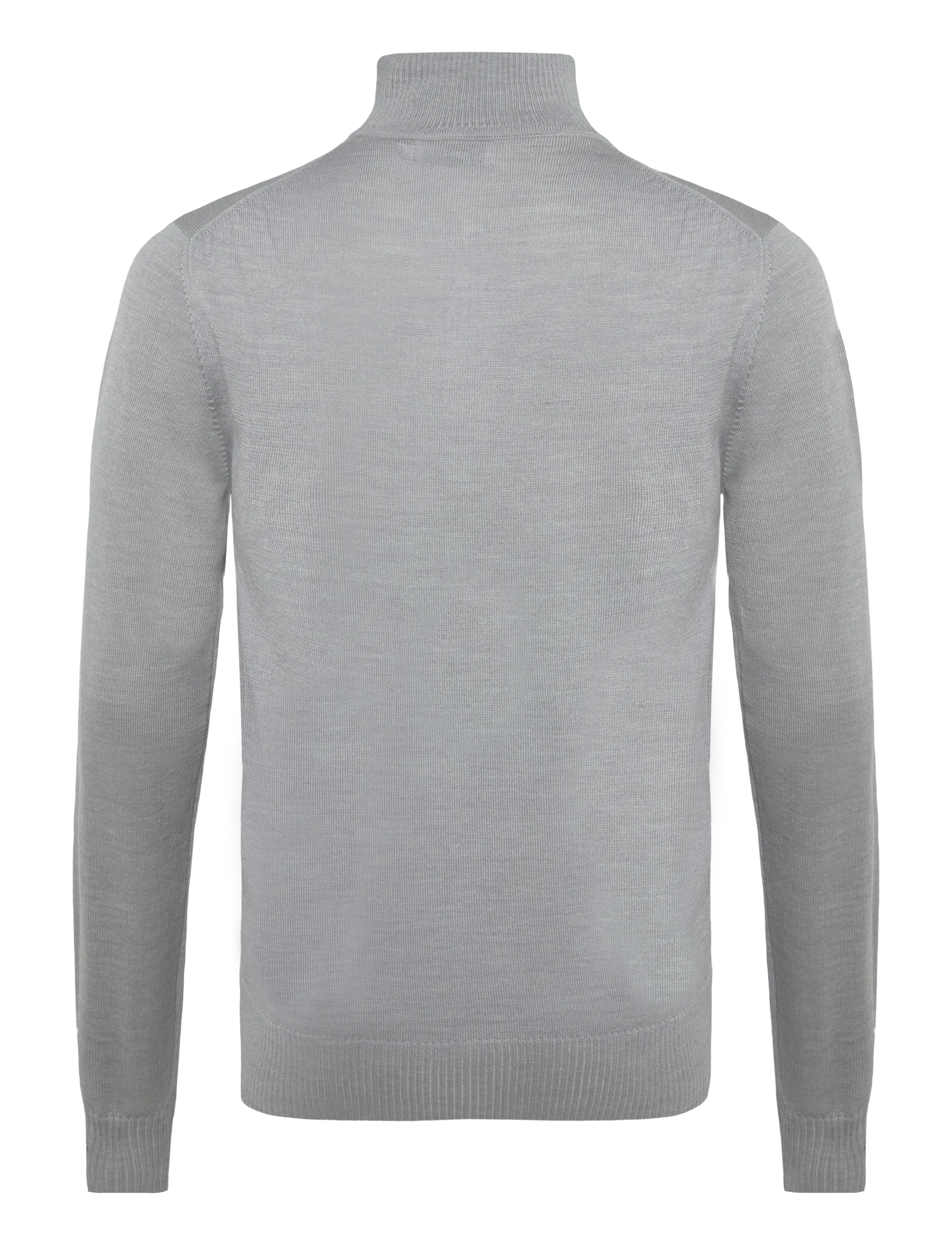 J. Lindeberg - M MERINO BLEND HALF ZIP - poolpika lukuga džemprid - mid grey melange - 1