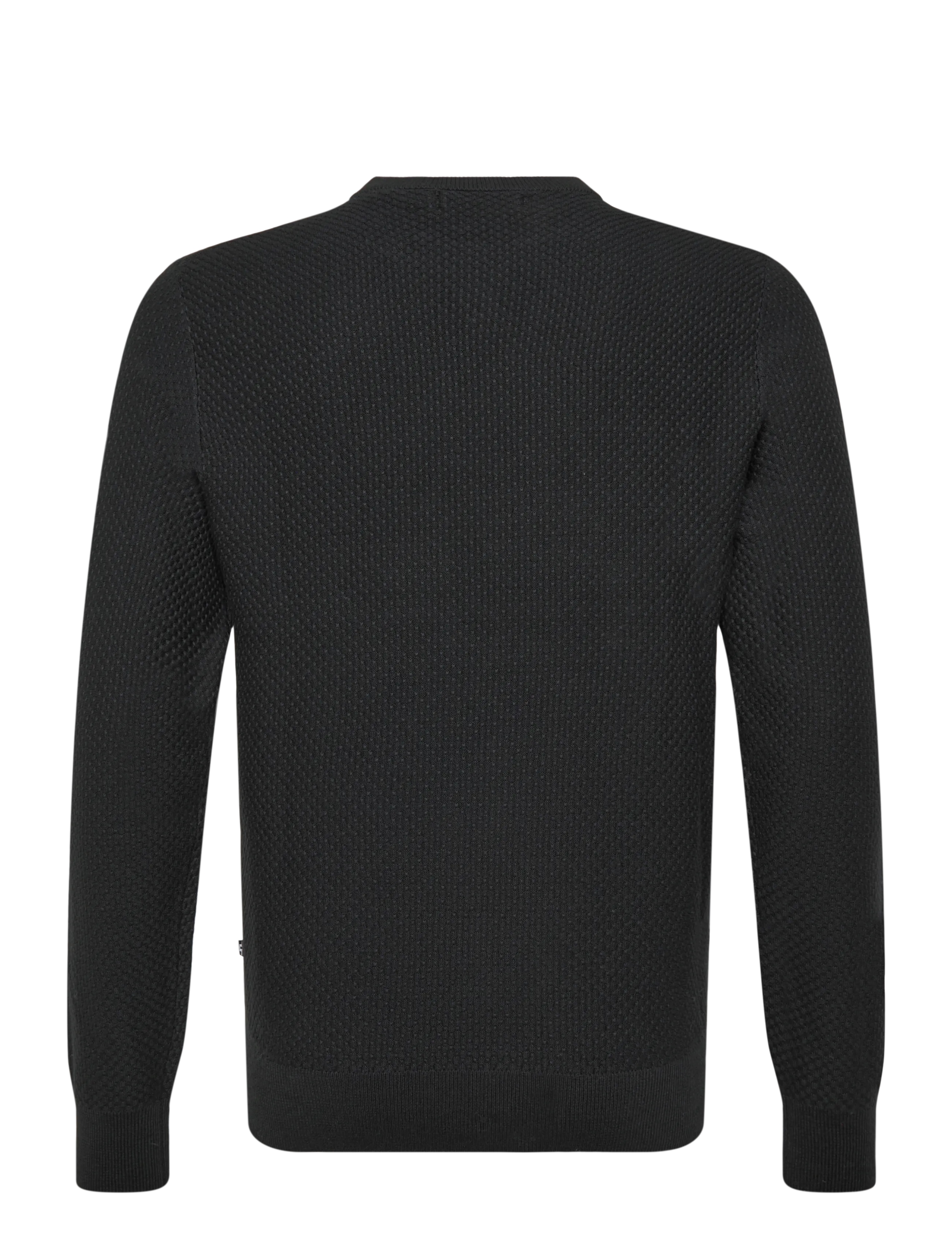 J. Lindeberg - M COTTON STRUCTURE SWEATER - rund hals - black - 1