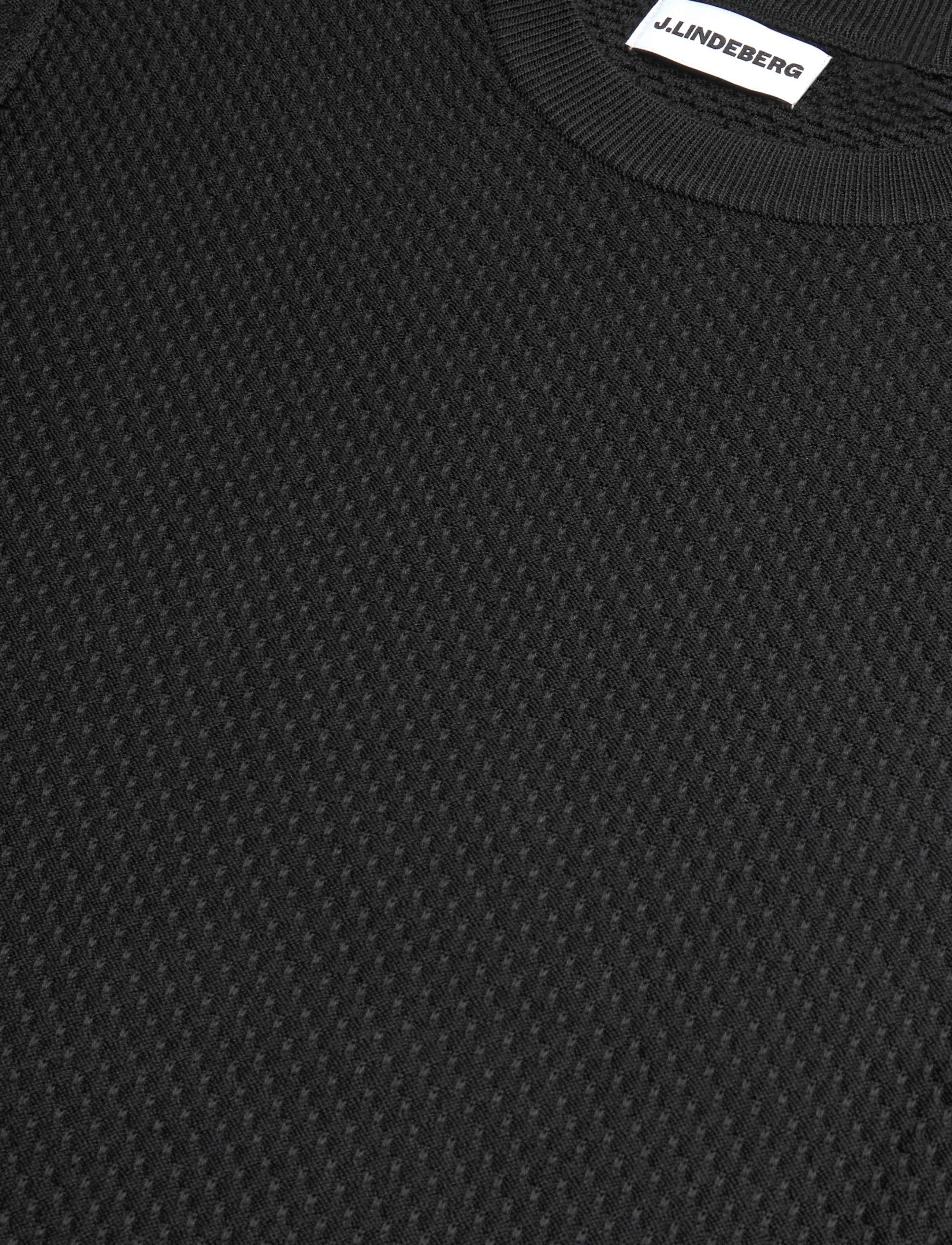 J. Lindeberg - M COTTON STRUCTURE SWEATER - rund hals - black - 2