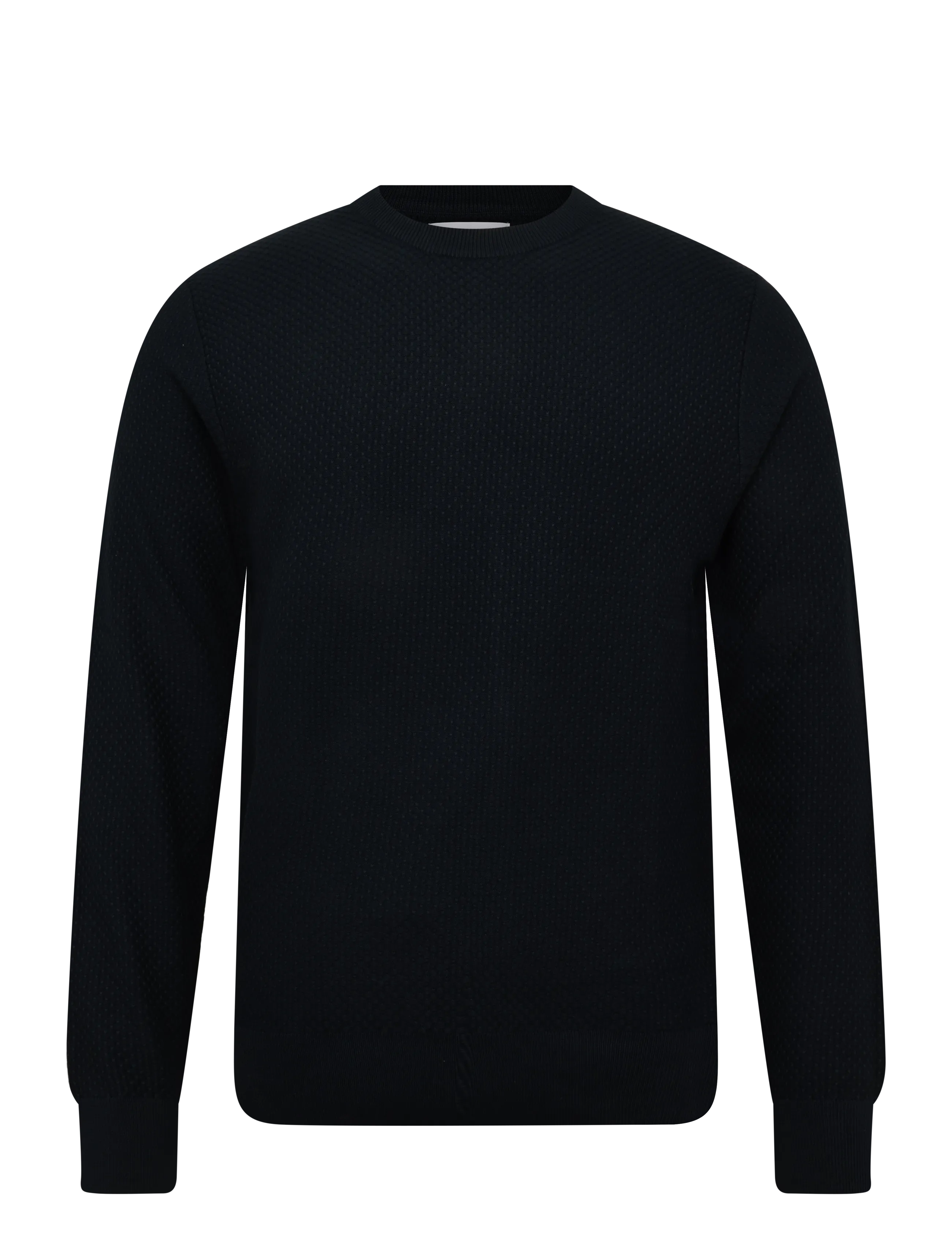 J. Lindeberg M COTTON STRUCTURE SWEATER - Rund hals - JL NAVY / navy
