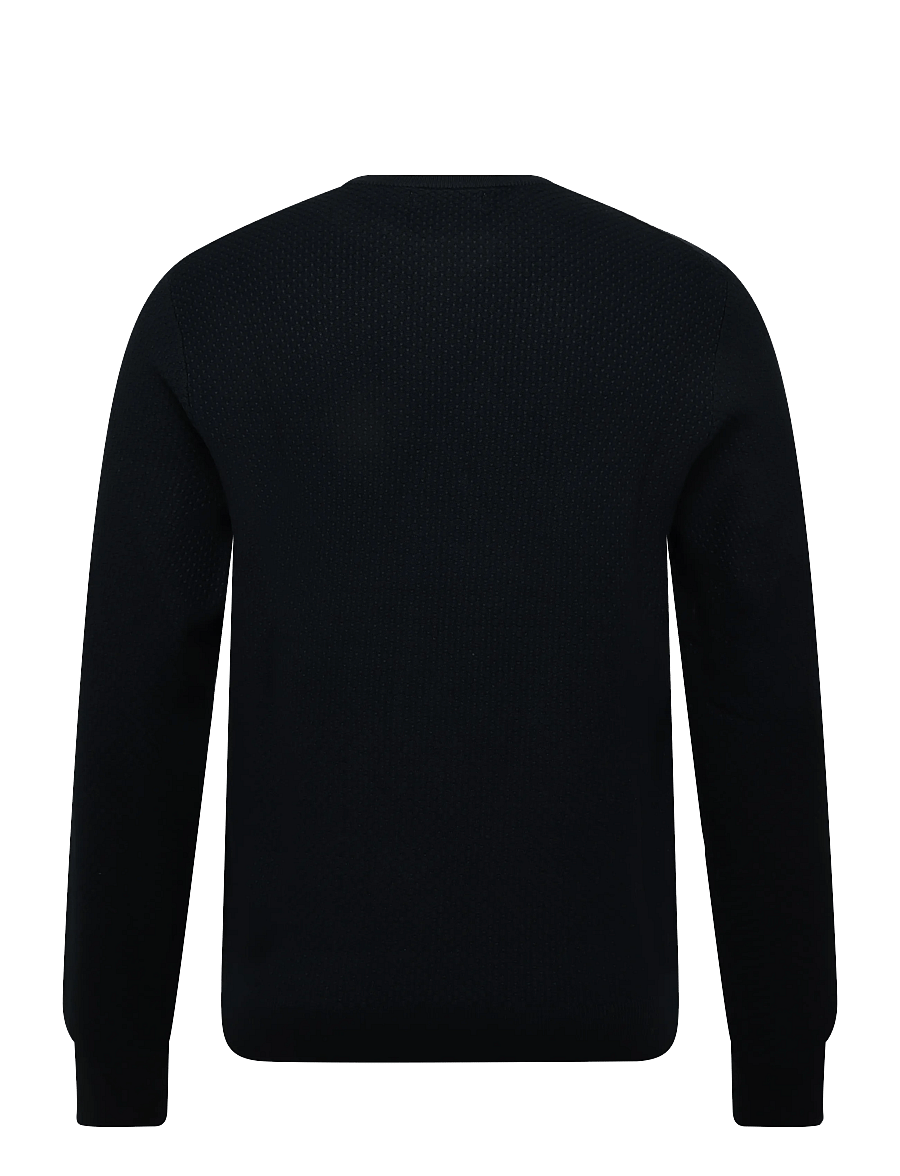 J. Lindeberg - M COTTON STRUCTURE SWEATER - rund hals - jl navy - 1