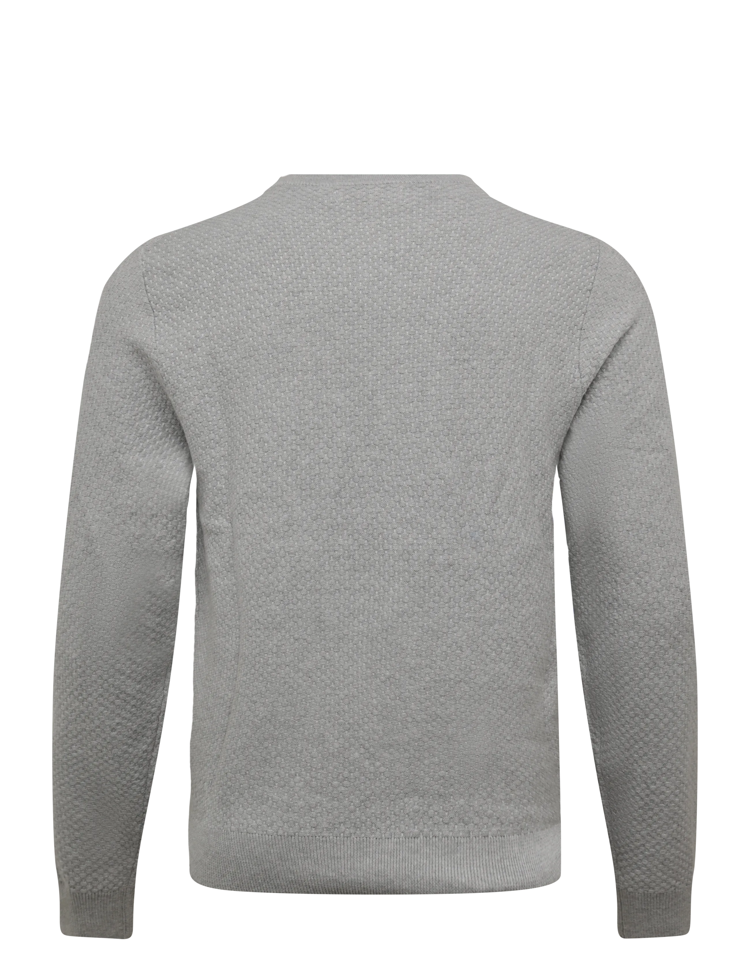 J. Lindeberg - M COTTON STRUCTURE SWEATER - rund hals - light grey melange - 1