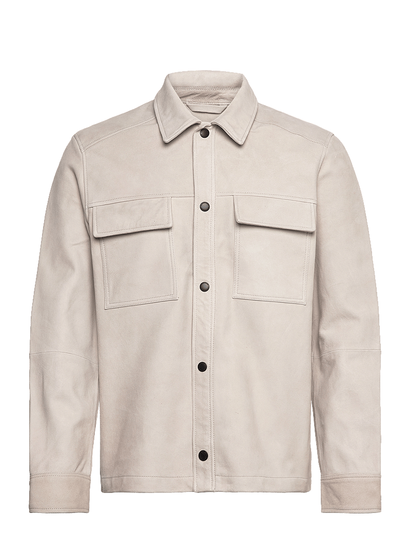 J. Lindeberg - Wilden Suede Overshirt - nach anlass kaufen - moonbeam - 1