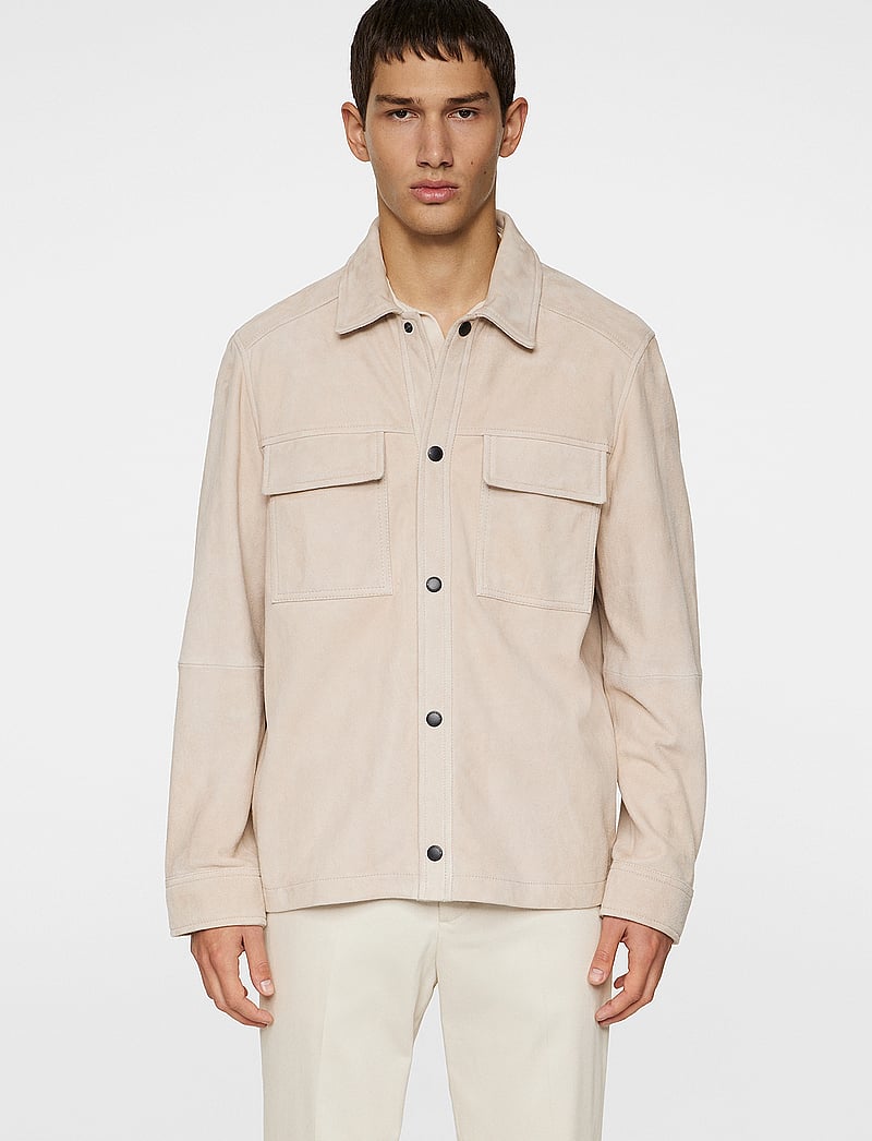 J. Lindeberg - Wilden Suede Overshirt - nach anlass kaufen - moonbeam - 0