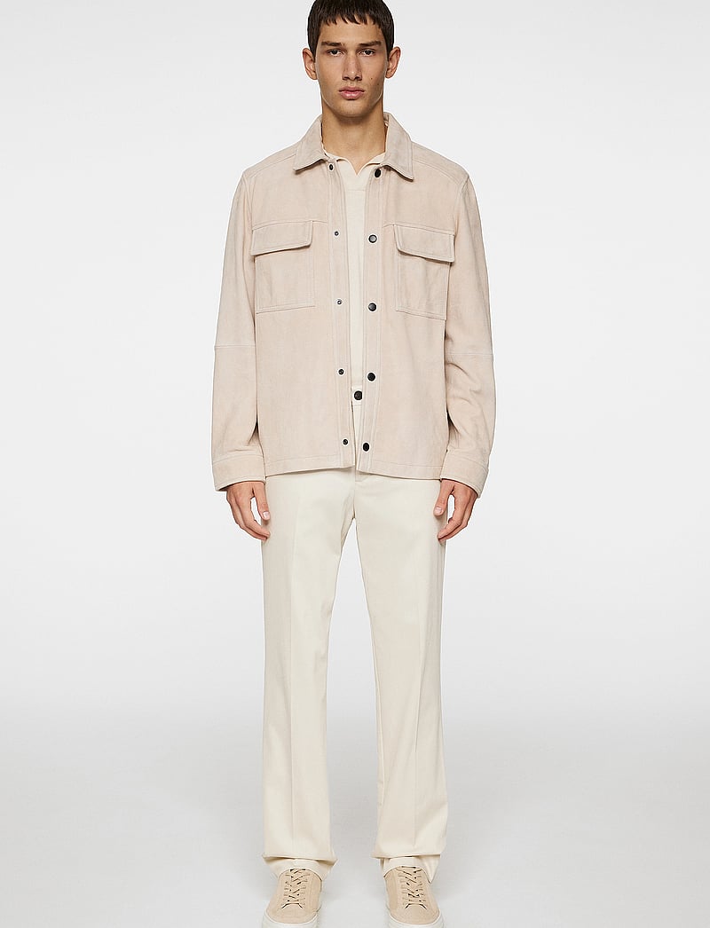 J. Lindeberg - Wilden Suede Overshirt - nach anlass kaufen - moonbeam - 4