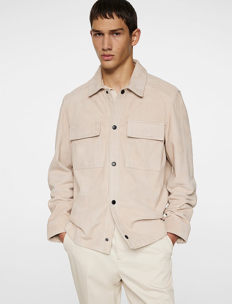 J. Lindeberg - Wilden Suede Overshirt - nach anlass kaufen - moonbeam - 5