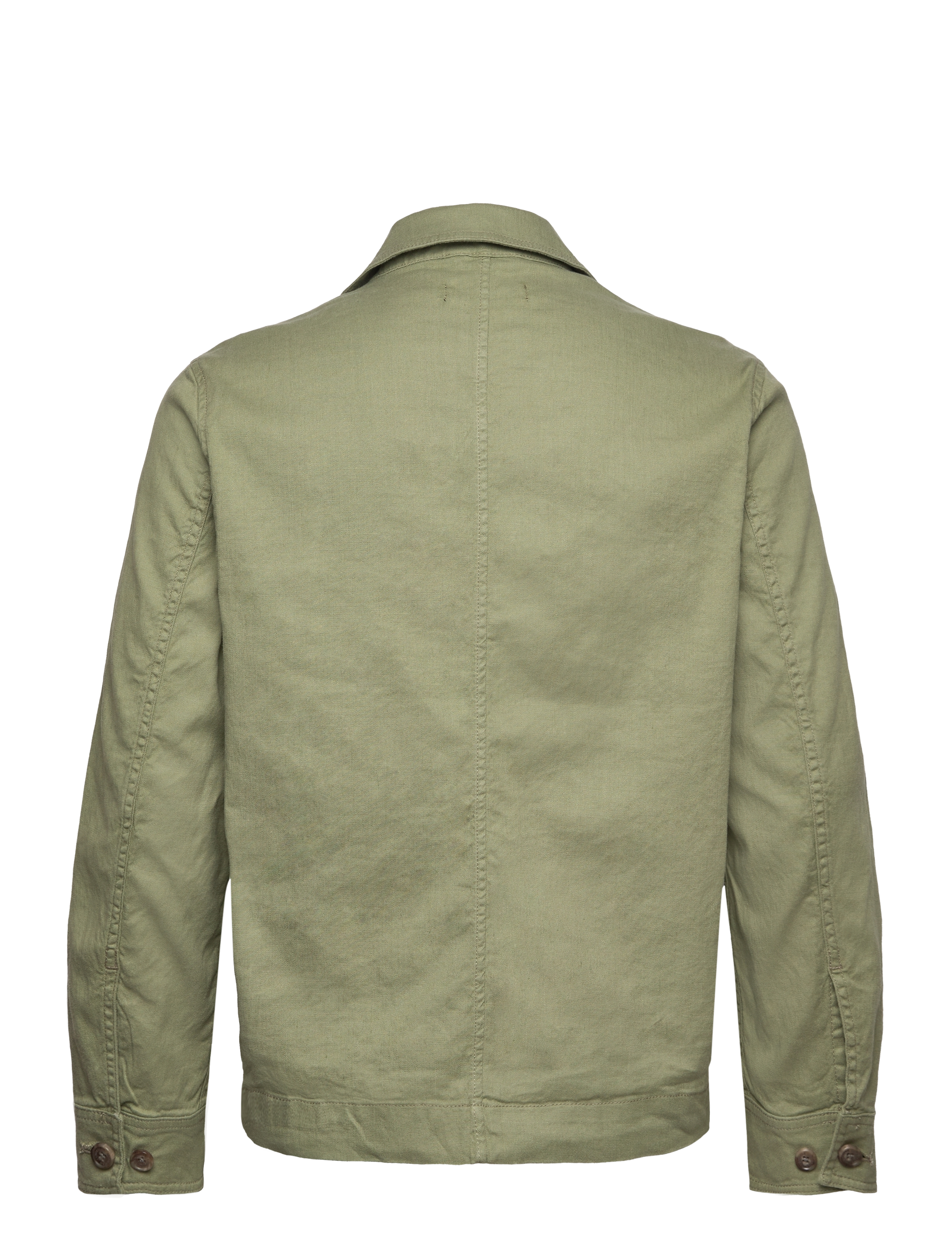J. Lindeberg - Errol Linen workwear overshirt - oil green - 2