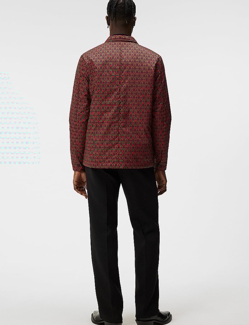 J. Lindeberg - Nile padded Print Overshirt - osta olukorra järgi - monk geo black - 2