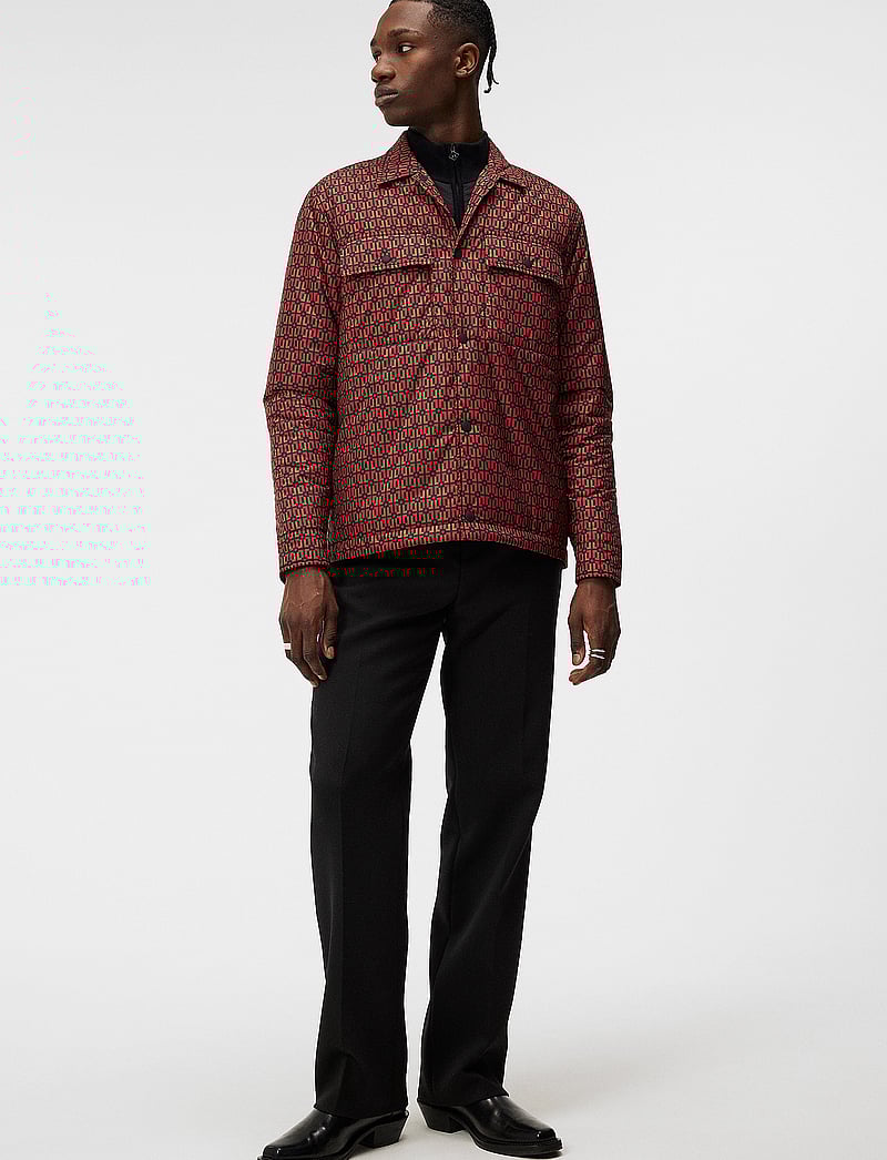 J. Lindeberg - Nile padded Print Overshirt - osta olukorra järgi - monk geo black - 3