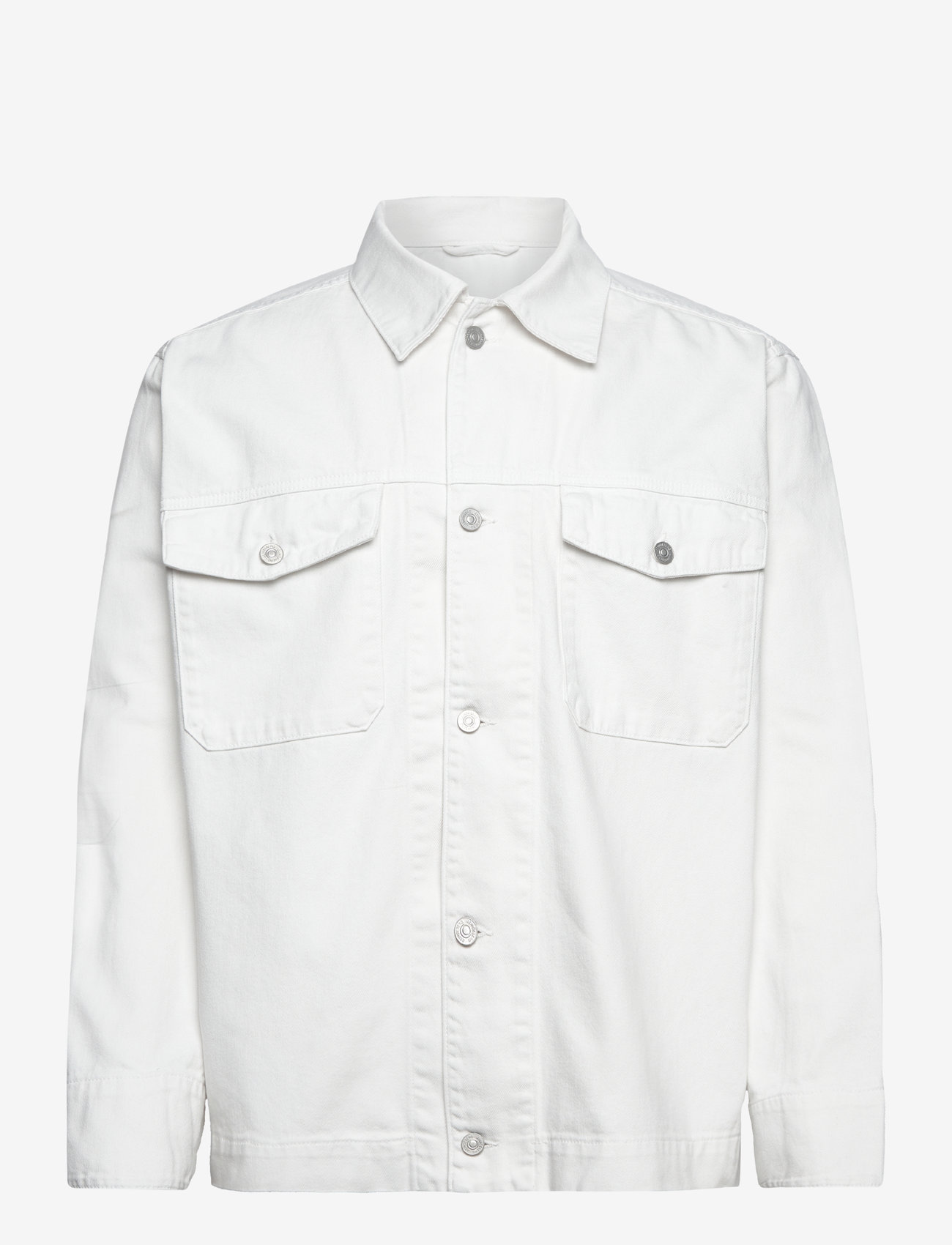 J. Lindeberg - Hunt Ecru Denim Overshirt - cloud white - 0