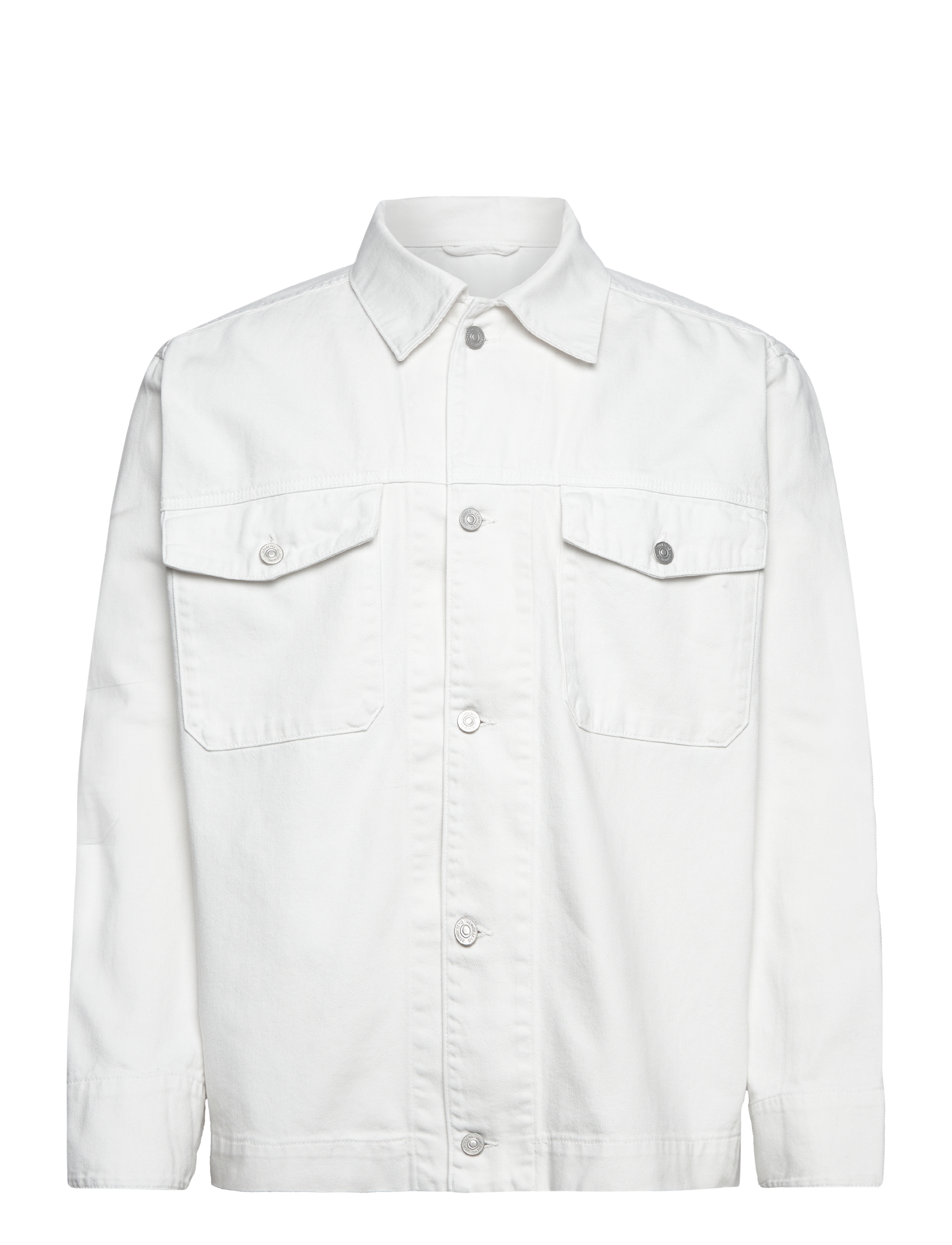 J. Lindeberg - Hunt Ecru Denim Overshirt - cloud white - 1