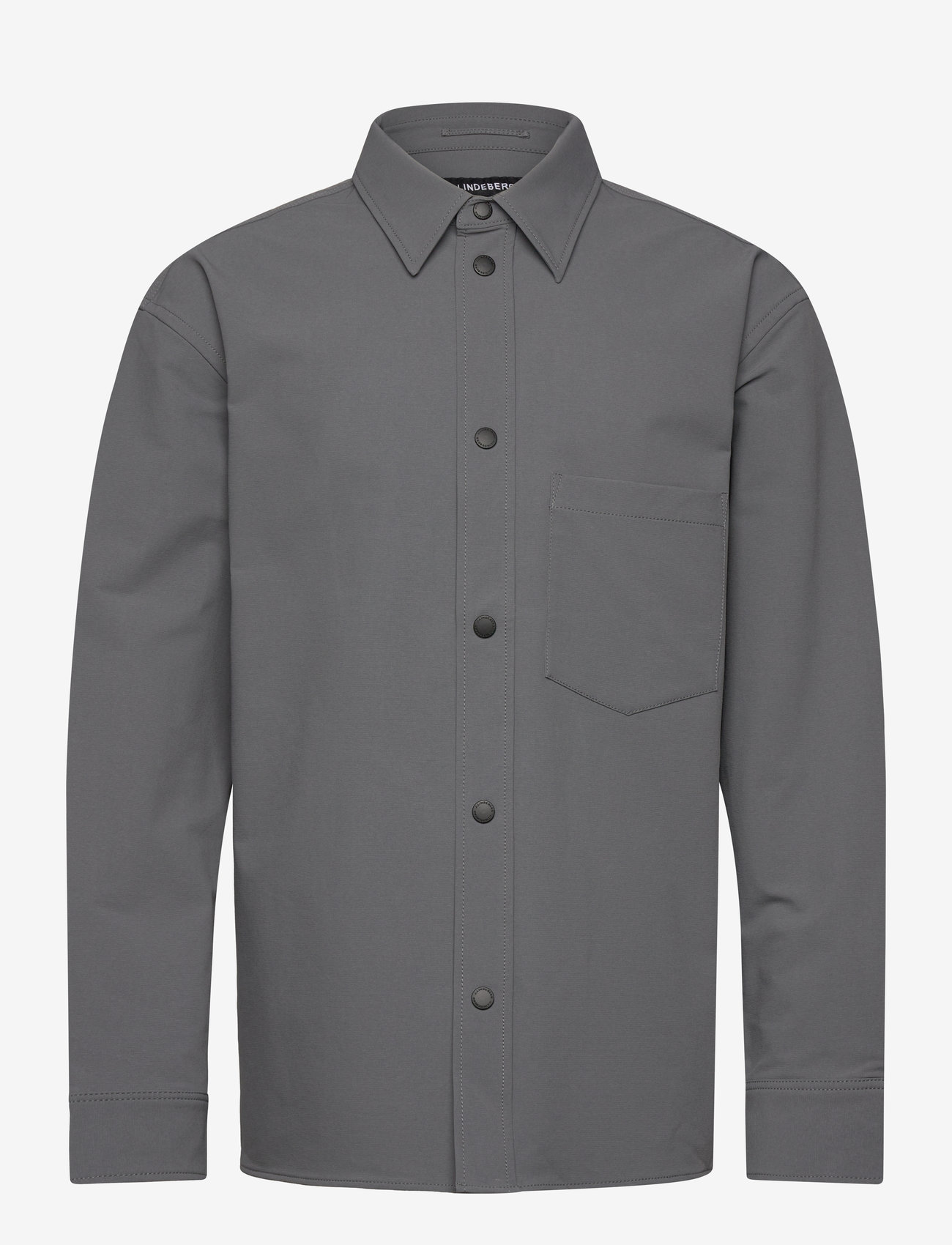 J. Lindeberg - Howard Tech Fleece Overshirt - shop efter anledning - lava smoke - 1