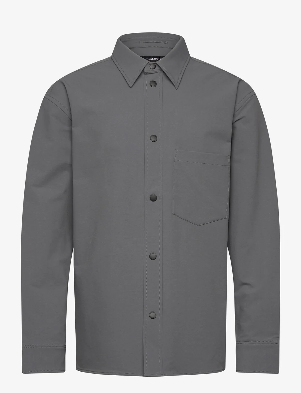 J. Lindeberg - Howard Tech Fleece Overshirt - shop by occasion - lava smoke - 1