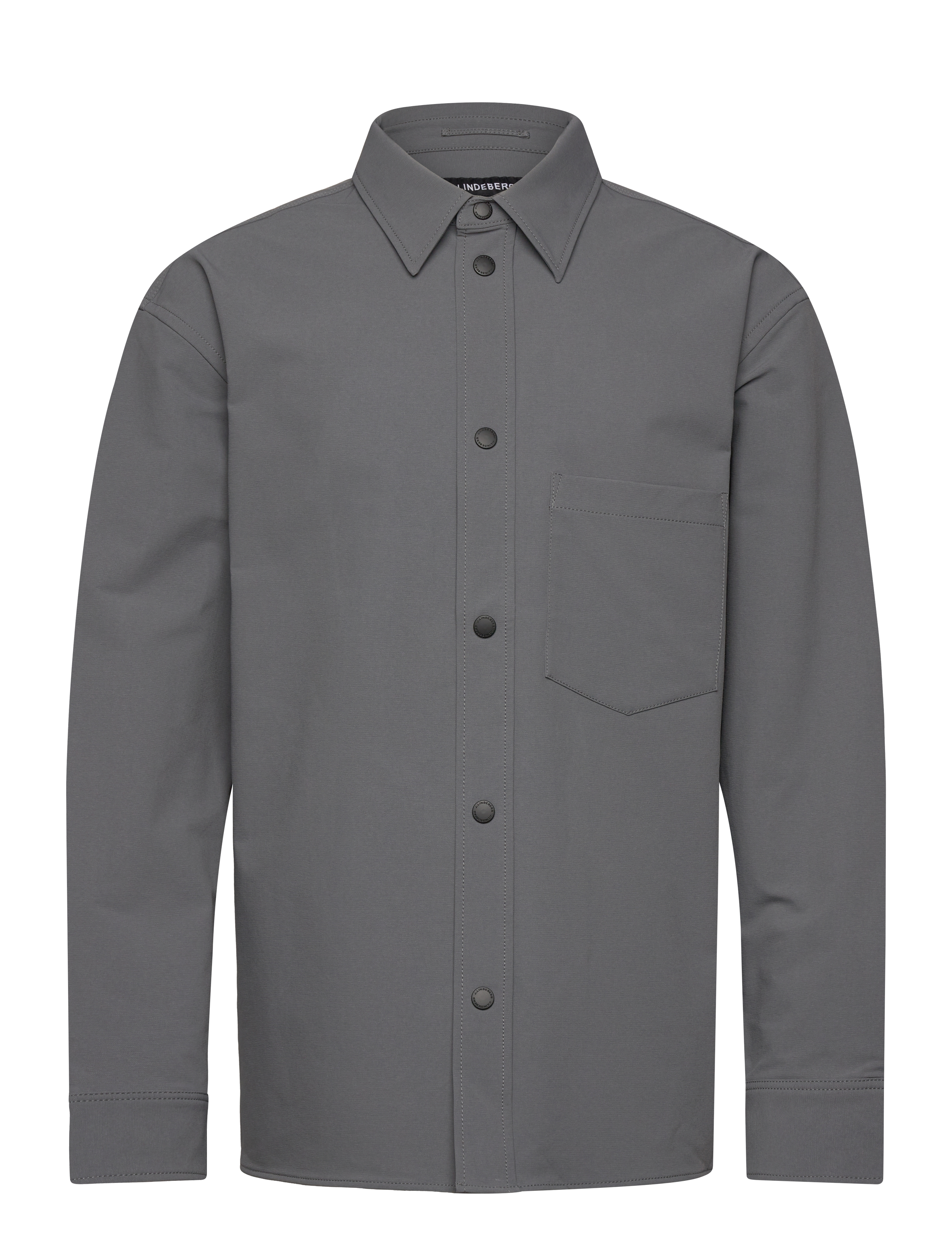 J. Lindeberg Howard Tech Fleece Overshirt - Pealissärgid - LAVA SMOKE / grey