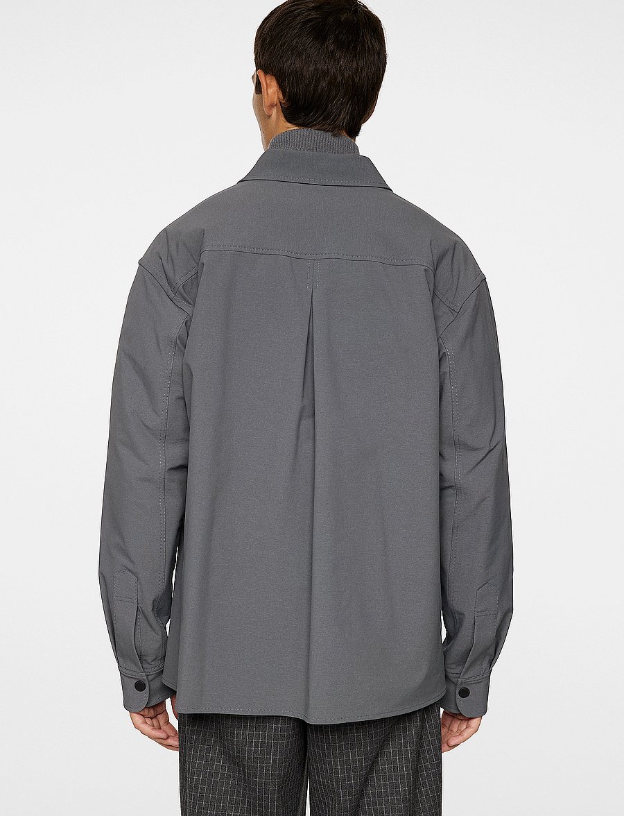 J. Lindeberg - Howard Tech Fleece Overshirt - overshirts - lava smoke - 3