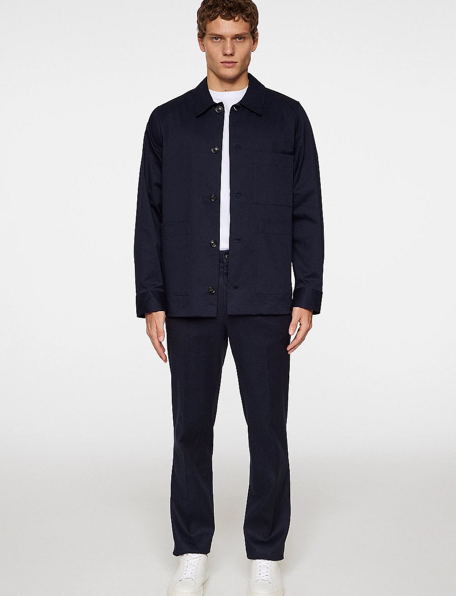 J. Lindeberg - Easton Workwear Overshirt - overshirts - jl navy - 4
