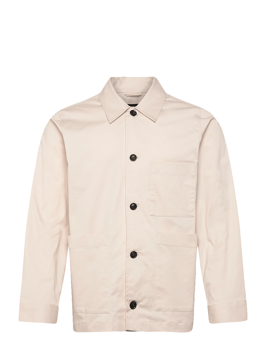 J. Lindeberg - Easton Workwear Overshirt - overshirts - moonbeam - 1