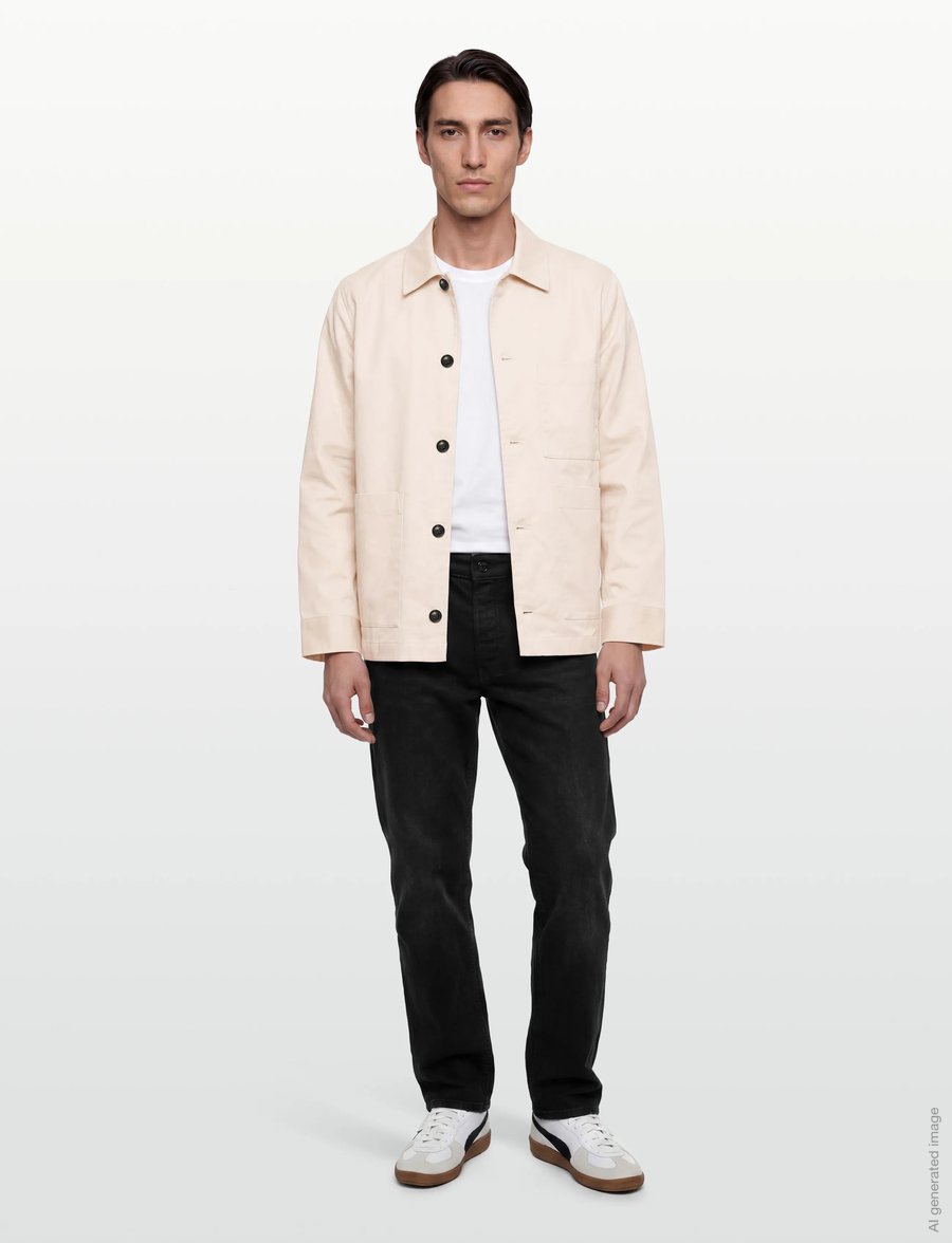 J. Lindeberg - Easton Workwear Overshirt - overshirts - moonbeam - 0