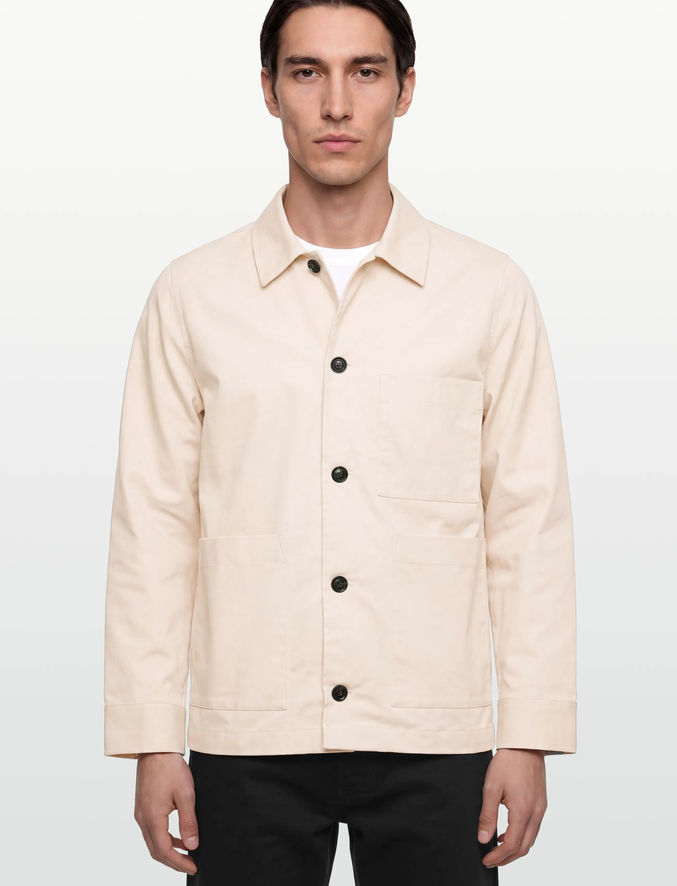 J. Lindeberg - Easton Workwear Overshirt - overshirts - moonbeam - 3