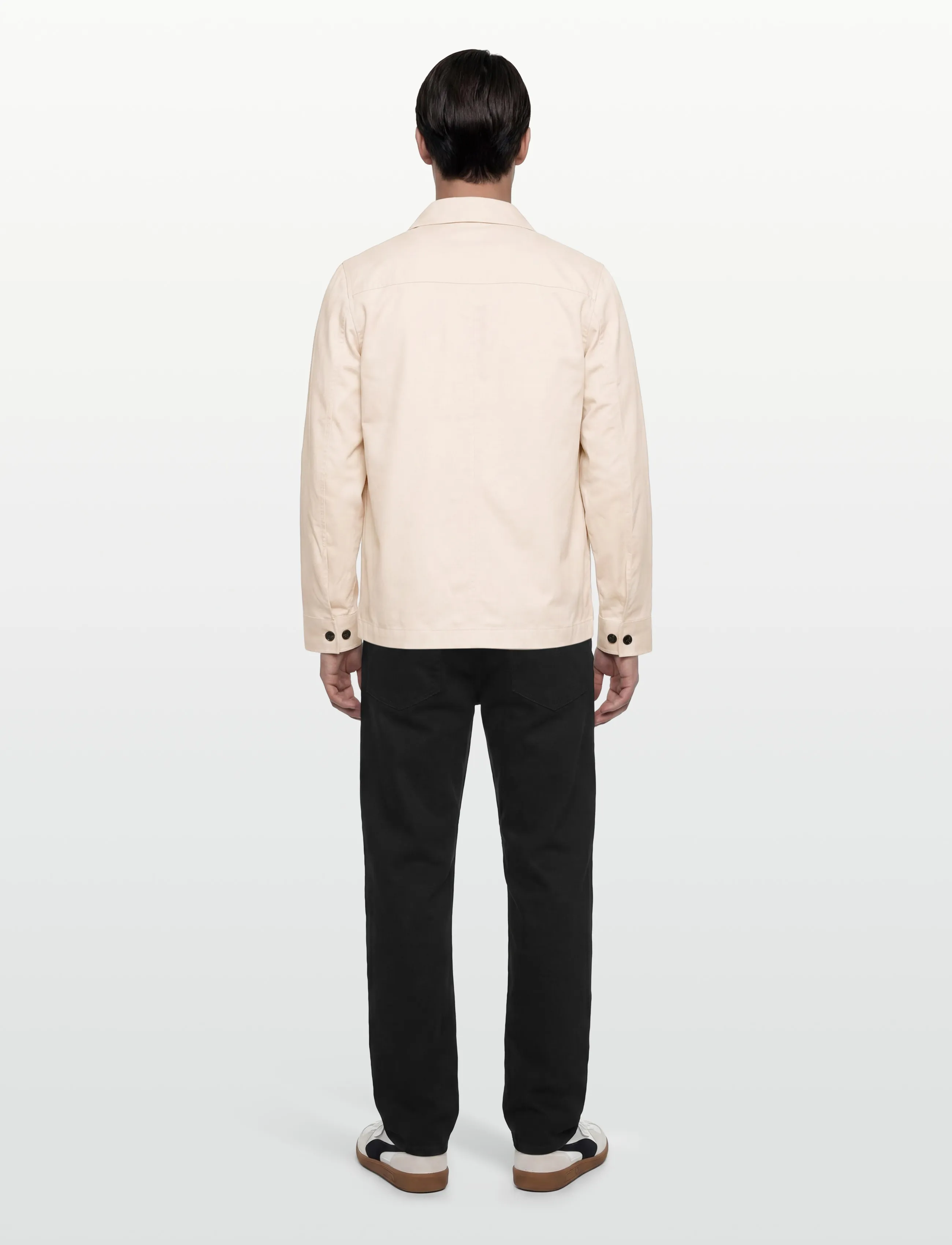 J. Lindeberg - Easton Workwear Overshirt - overshirts - moonbeam - 4