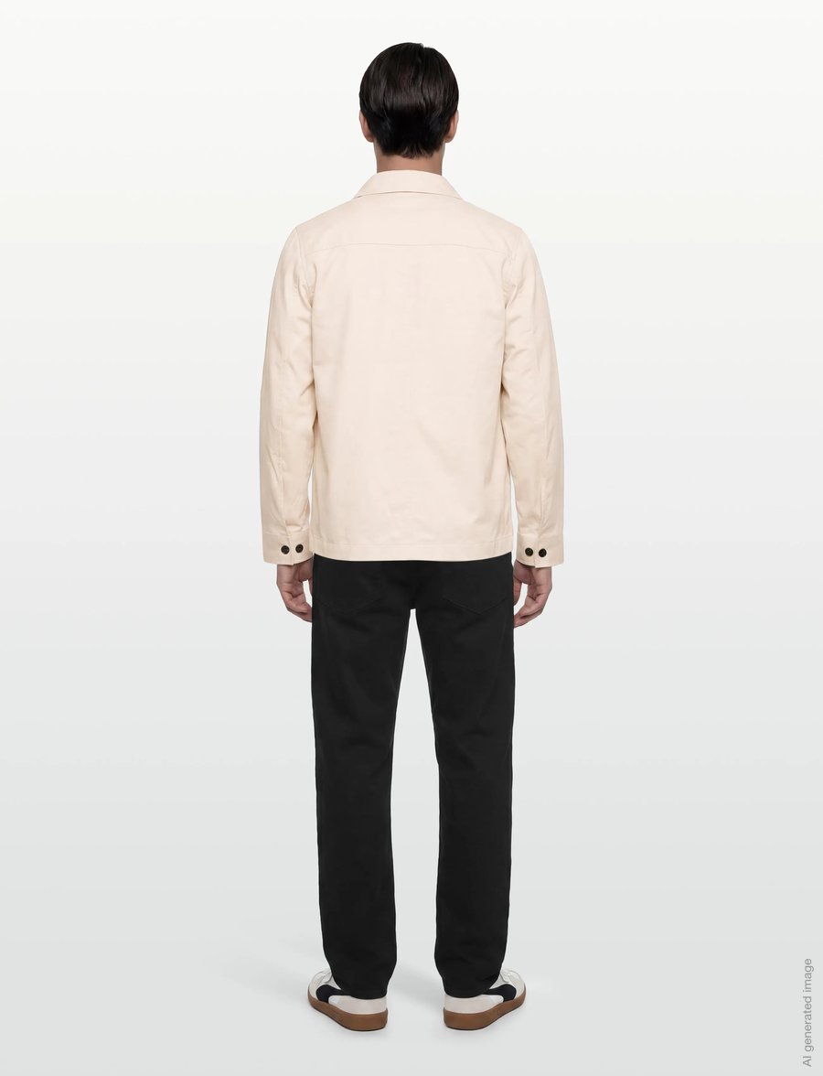 J. Lindeberg - Easton Workwear Overshirt - overshirts - moonbeam - 4
