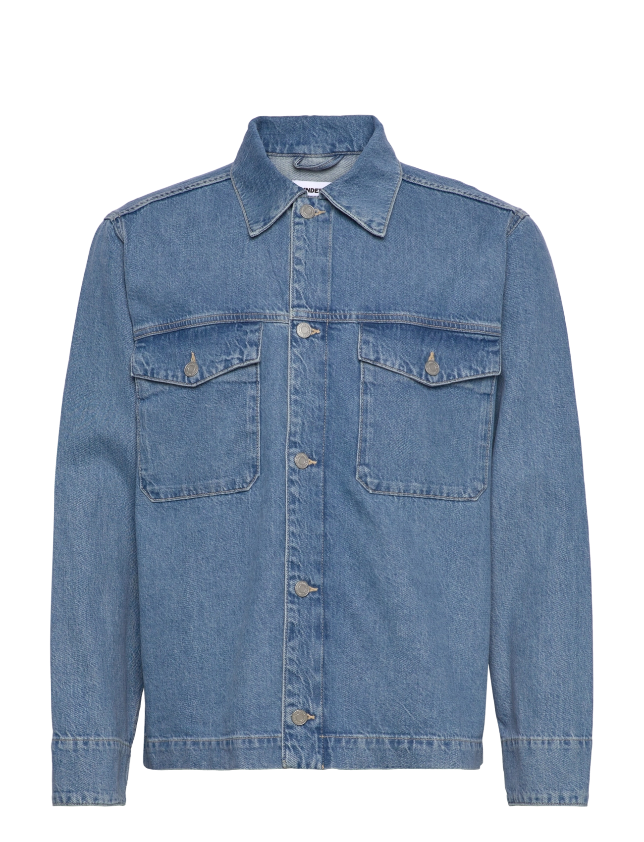 J. Lindeberg Hunt Washed Denim Overshirt - Winter deals - LIGHT BLUE / blue