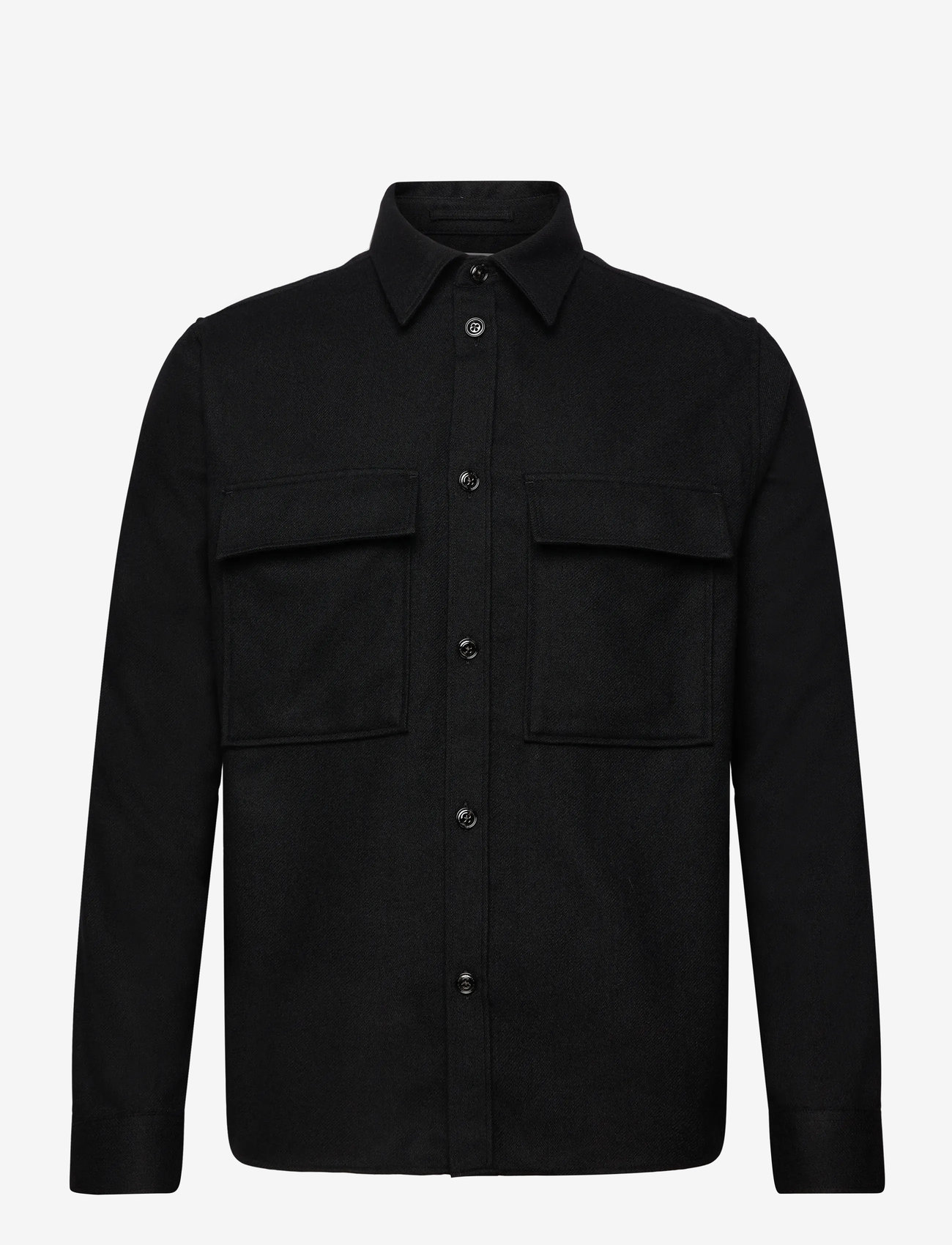 J. Lindeberg - Flat Wool Overshirt - osta olukorra järgi - black - 1