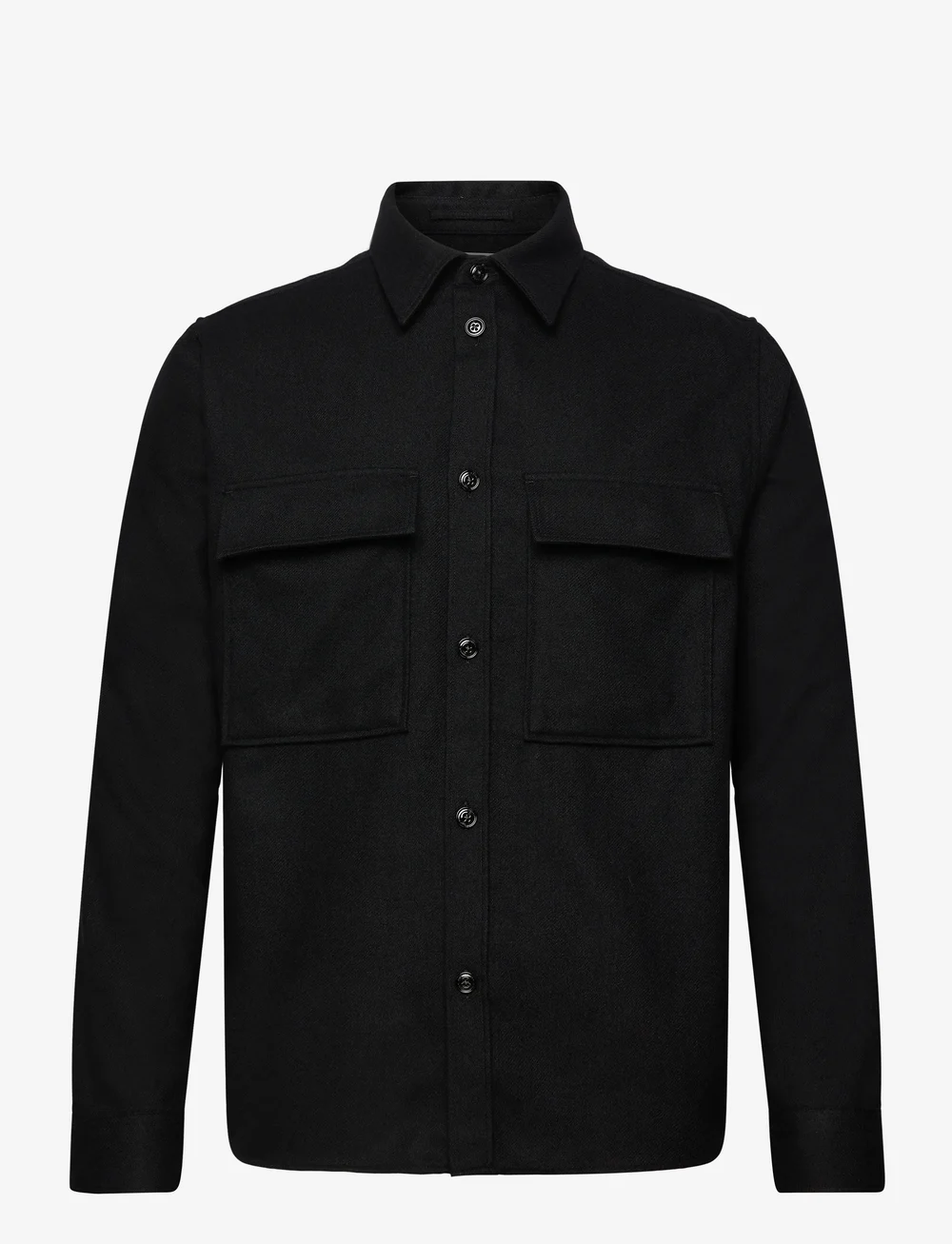 J. Lindeberg - Flat Wool Overshirt - shoppa efter tillfälle - black - 1