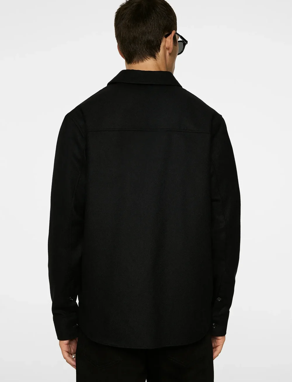 J. Lindeberg - Flat Wool Overshirt - shoppa efter tillfälle - black - 3