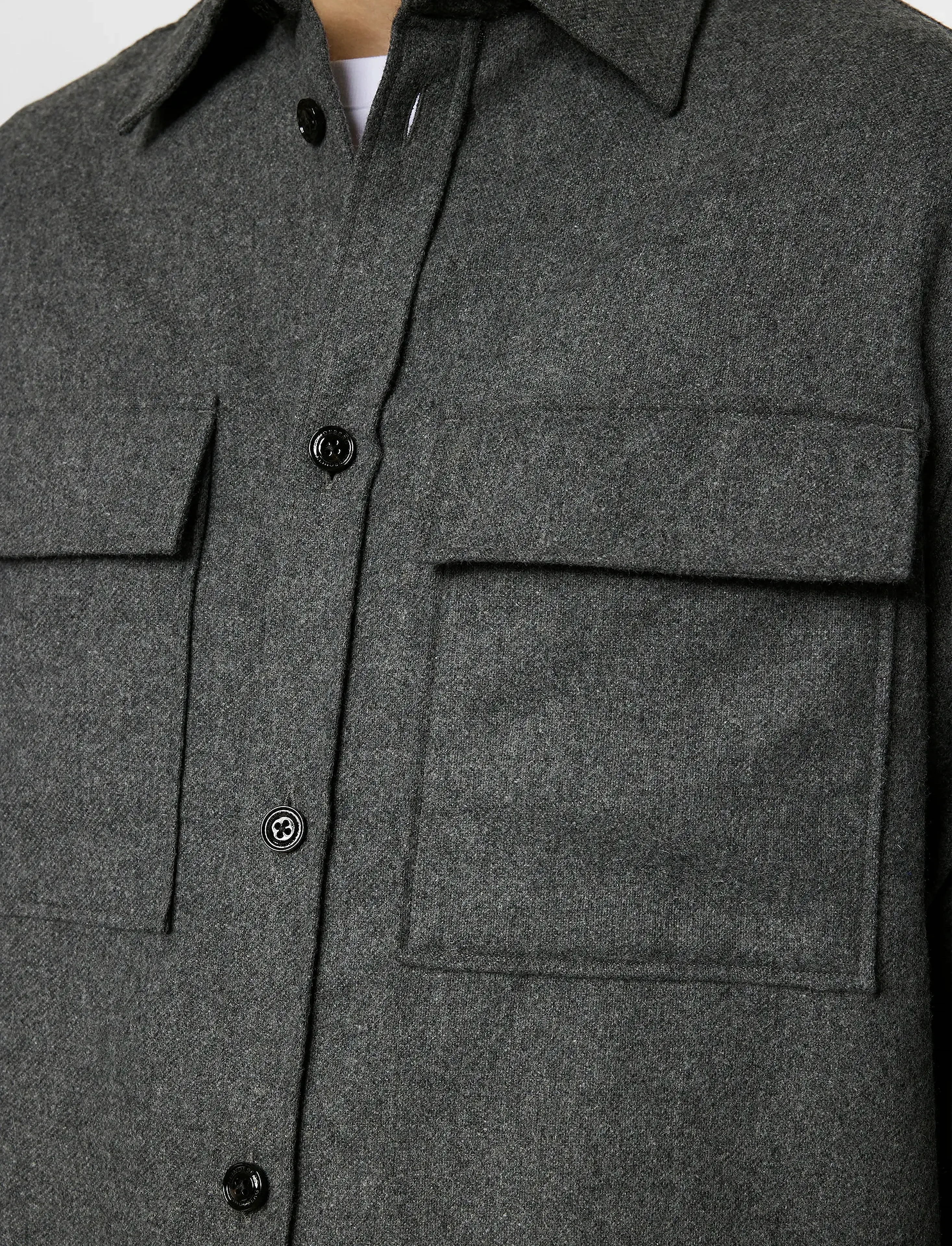 J. Lindeberg Flat Wool Overshirt overshirts herr – bild 5