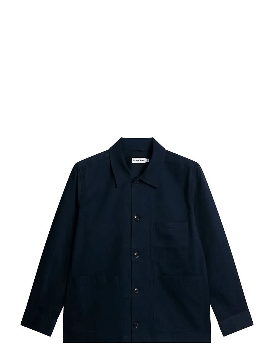 J. Lindeberg - Easton Cotton Overshirt - tunna jackor - jl navy - 1
