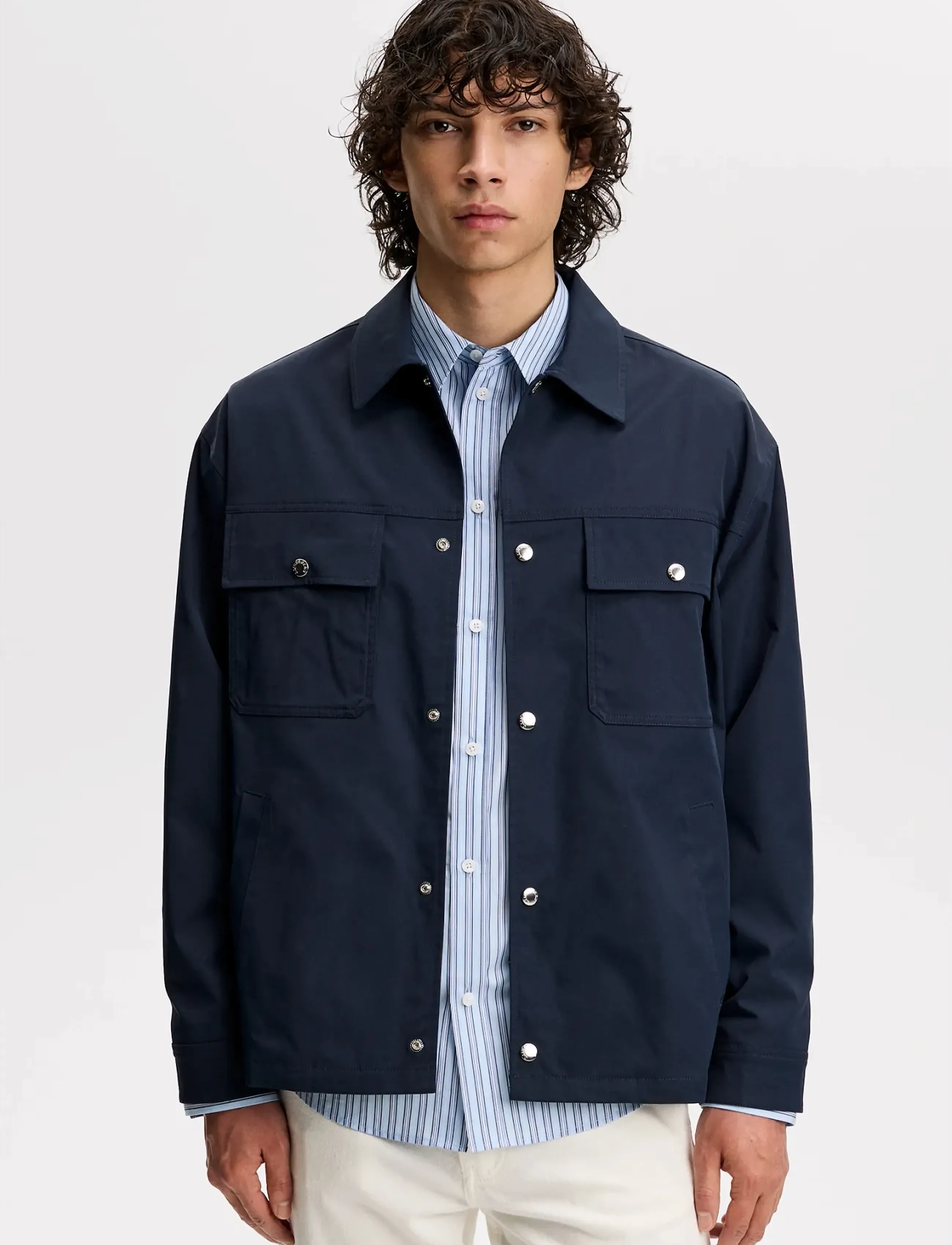 J. Lindeberg Shaley Overshirt, Overshirt, Navy, Str: XL