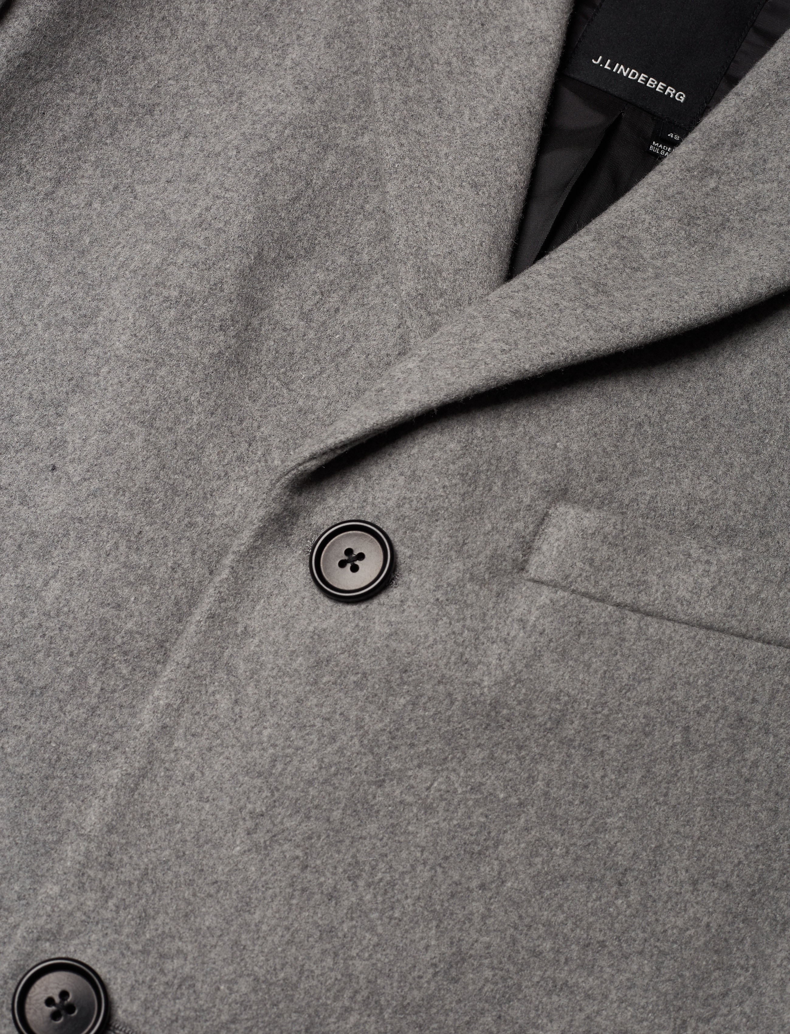 J. Lindeberg - WOLGER-Compact Melton - light grey melange - 2