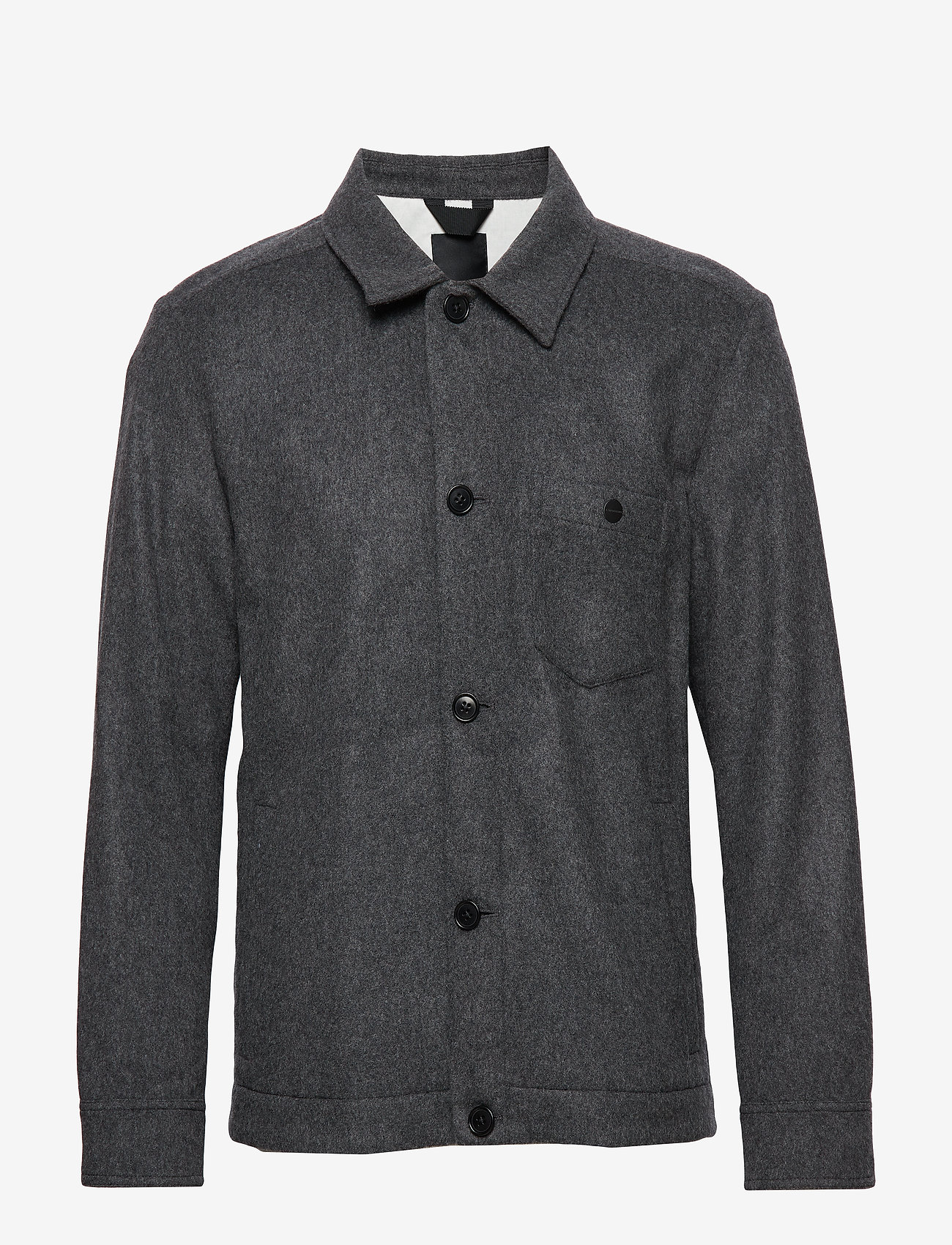 J. Lindeberg - Dolph-Flat Wool - dark grey melange - 0