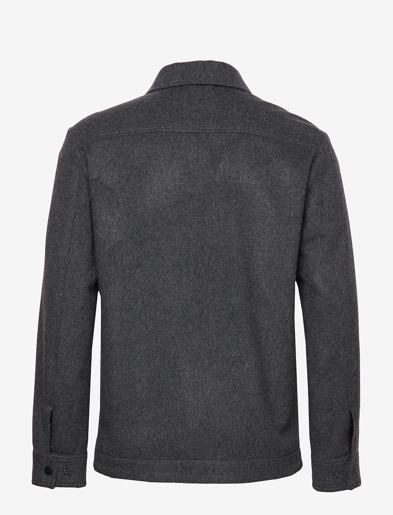 J. Lindeberg - Dolph-Flat Wool - dark grey melange - 1